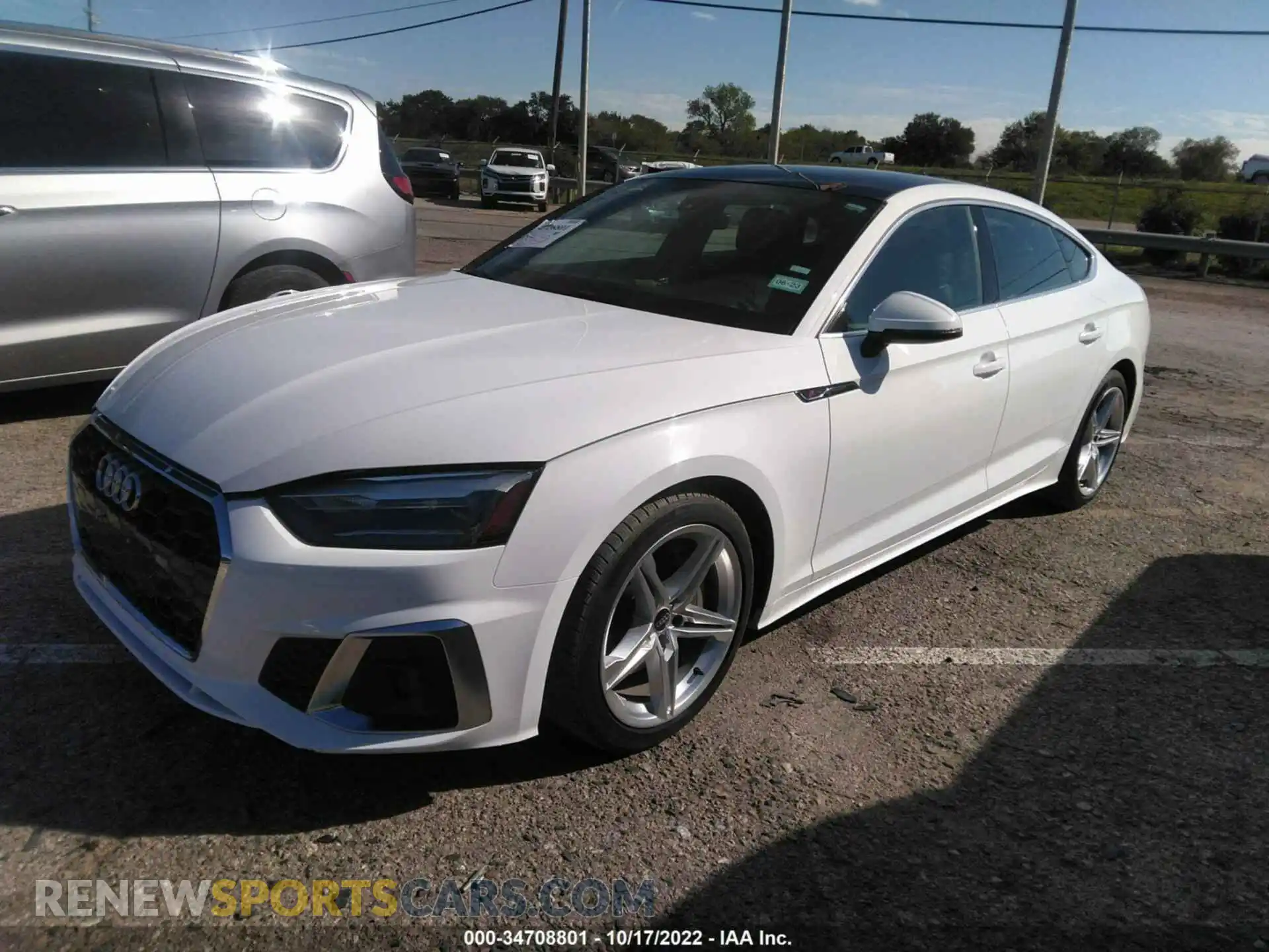 2 fotografías del automóvil dañado WAUDACF57MA055111 AUDI A5 SPORTBACK 2021