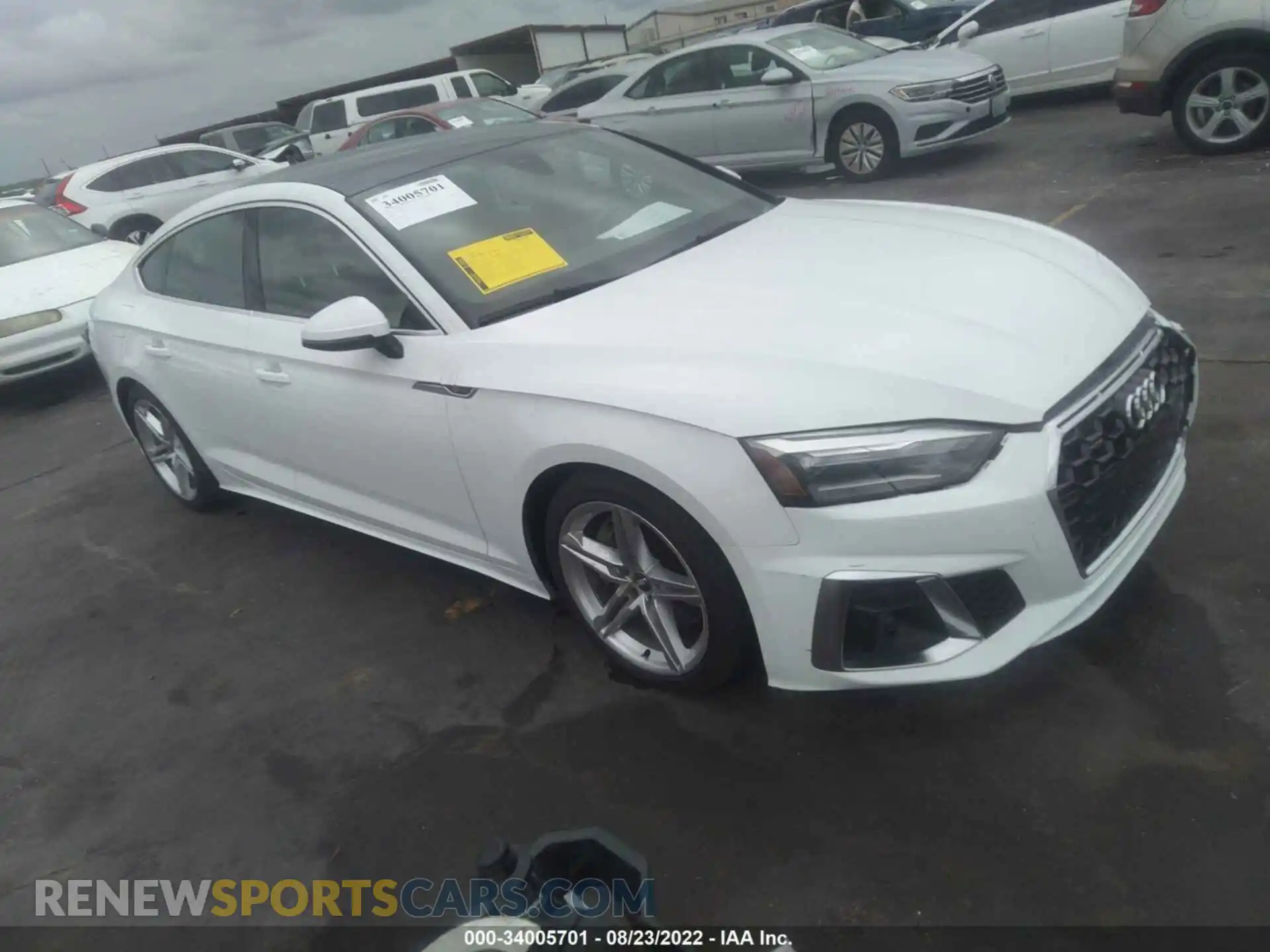 1 fotografías del automóvil dañado WAUDACF58MA015832 AUDI A5 SPORTBACK 2021