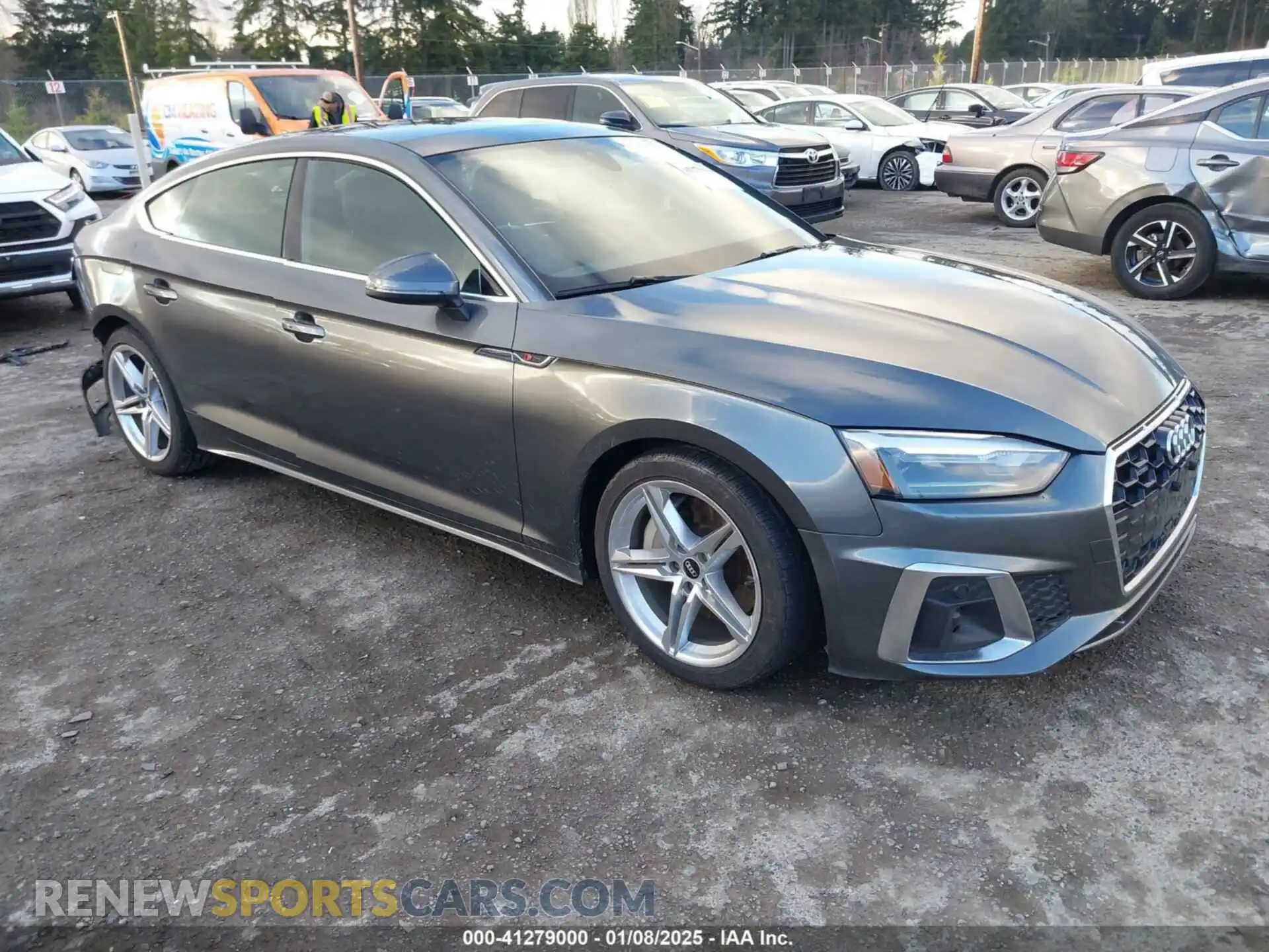1 Фотография поврежденного автомобиля WAUDACF58MA057465 AUDI A5 SPORTBACK 2021