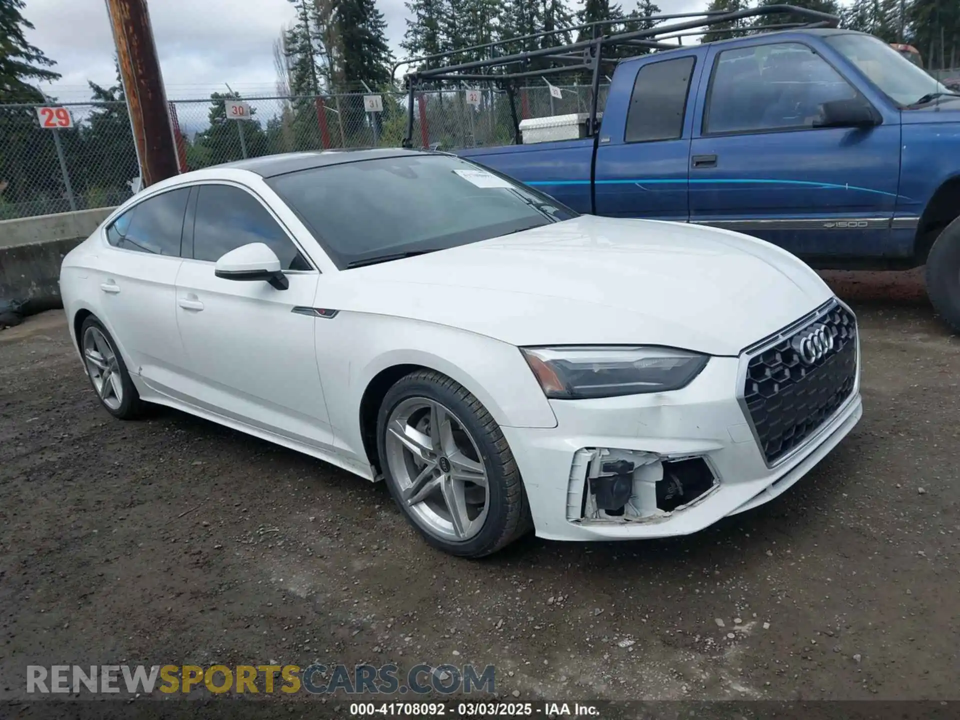 1 fotografías del automóvil dañado WAUDACF59MA053649 AUDI A5 SPORTBACK 2021