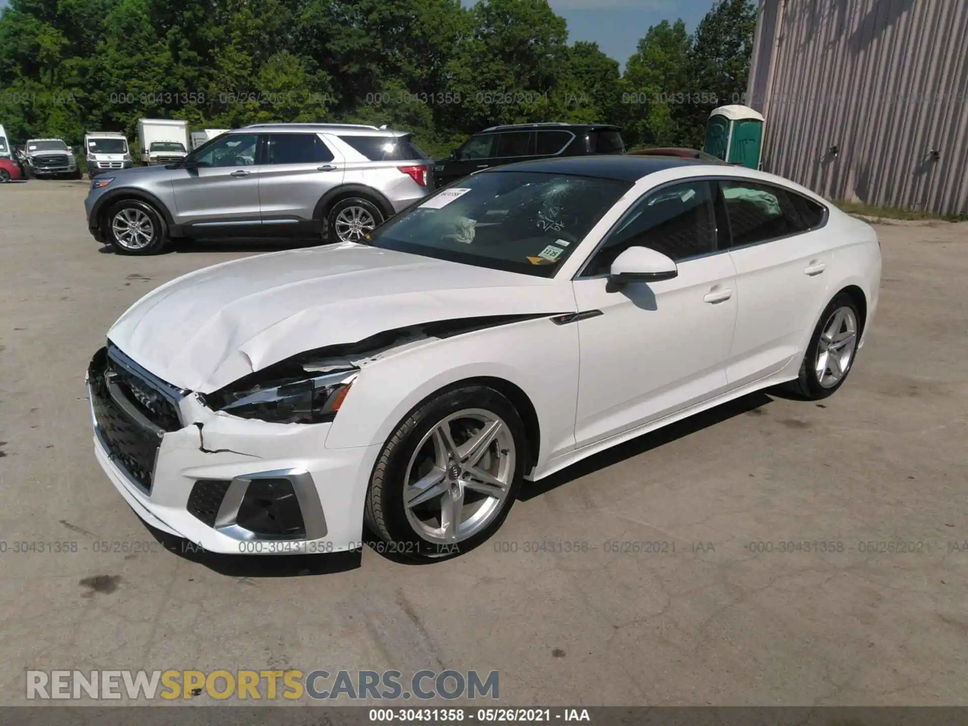 2 Фотография поврежденного автомобиля WAUDACF5XMA013192 AUDI A5 SPORTBACK 2021