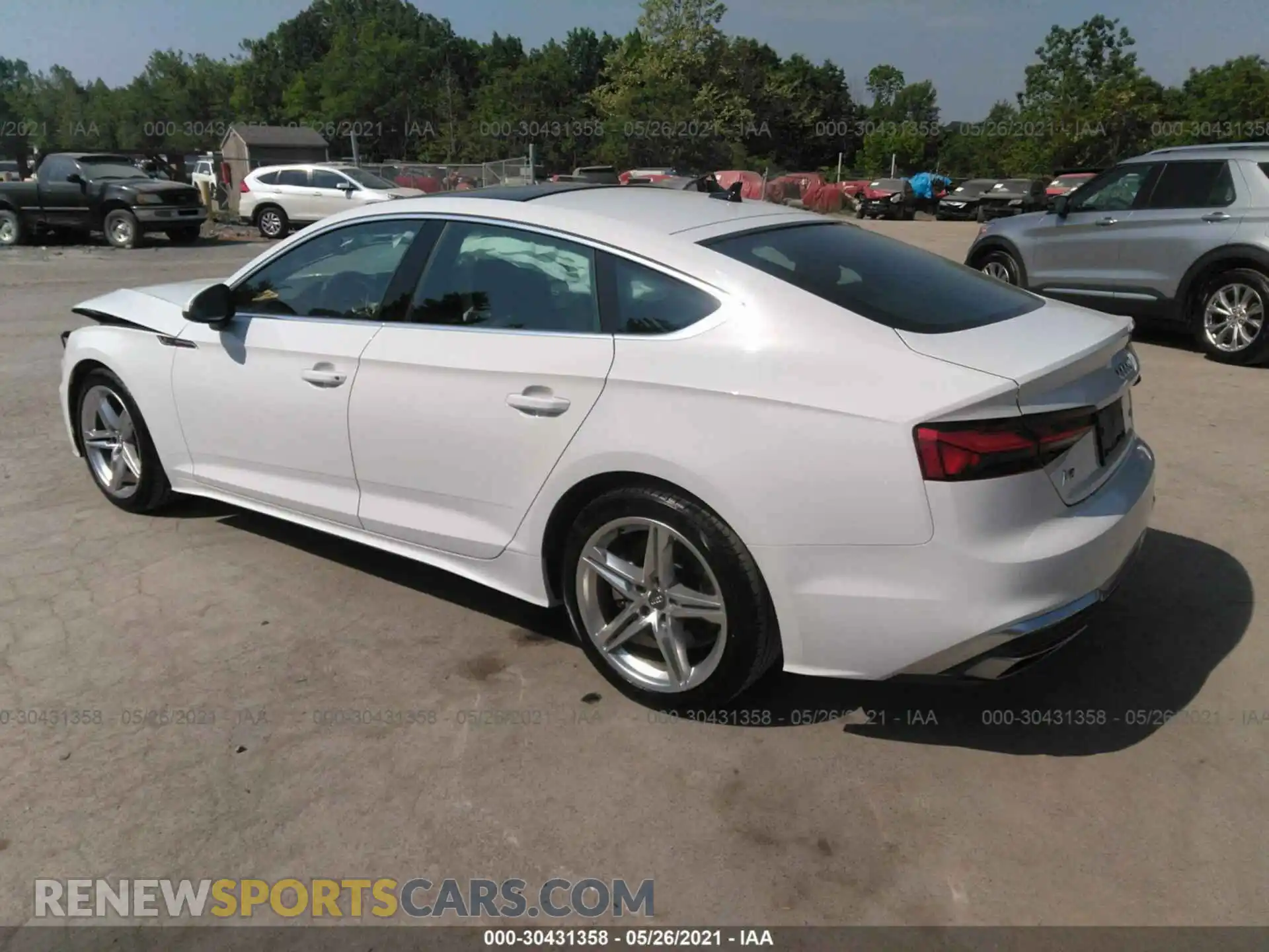 3 Фотография поврежденного автомобиля WAUDACF5XMA013192 AUDI A5 SPORTBACK 2021