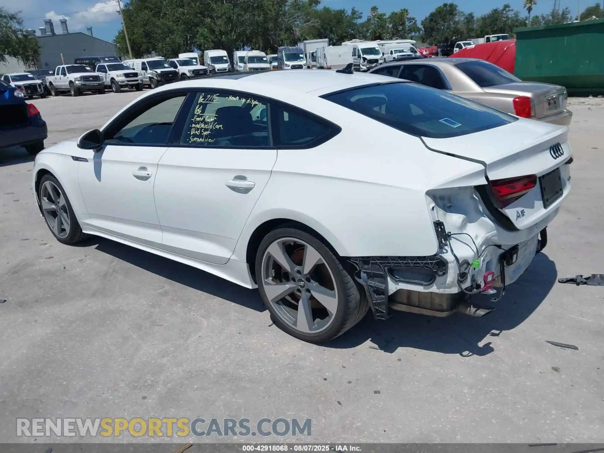 3 Photograph of a damaged car WAUEACF54MA005187 AUDI A5 SPORTBACK 2021