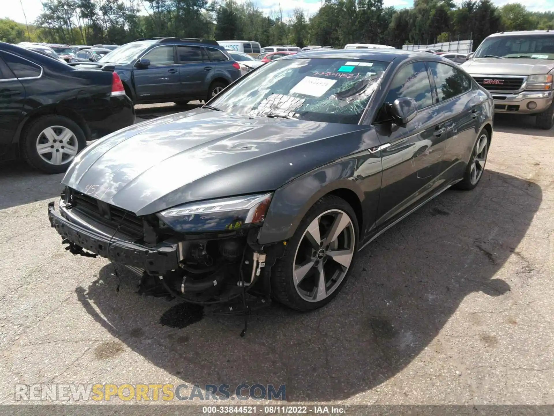 2 fotografías del automóvil dañado WAUFACF50MA027286 AUDI A5 SPORTBACK 2021