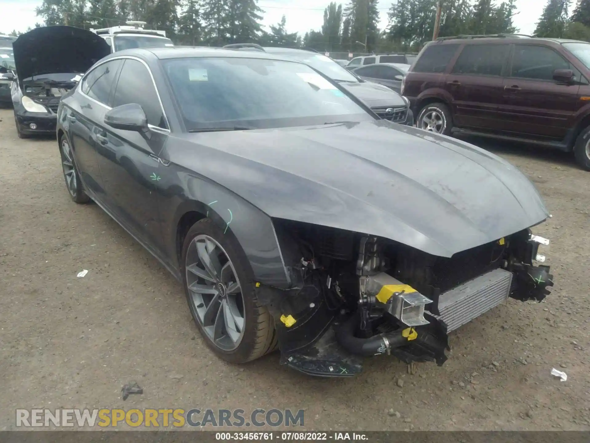 1 fotografías del automóvil dañado WAUFACF51MA023506 AUDI A5 SPORTBACK 2021