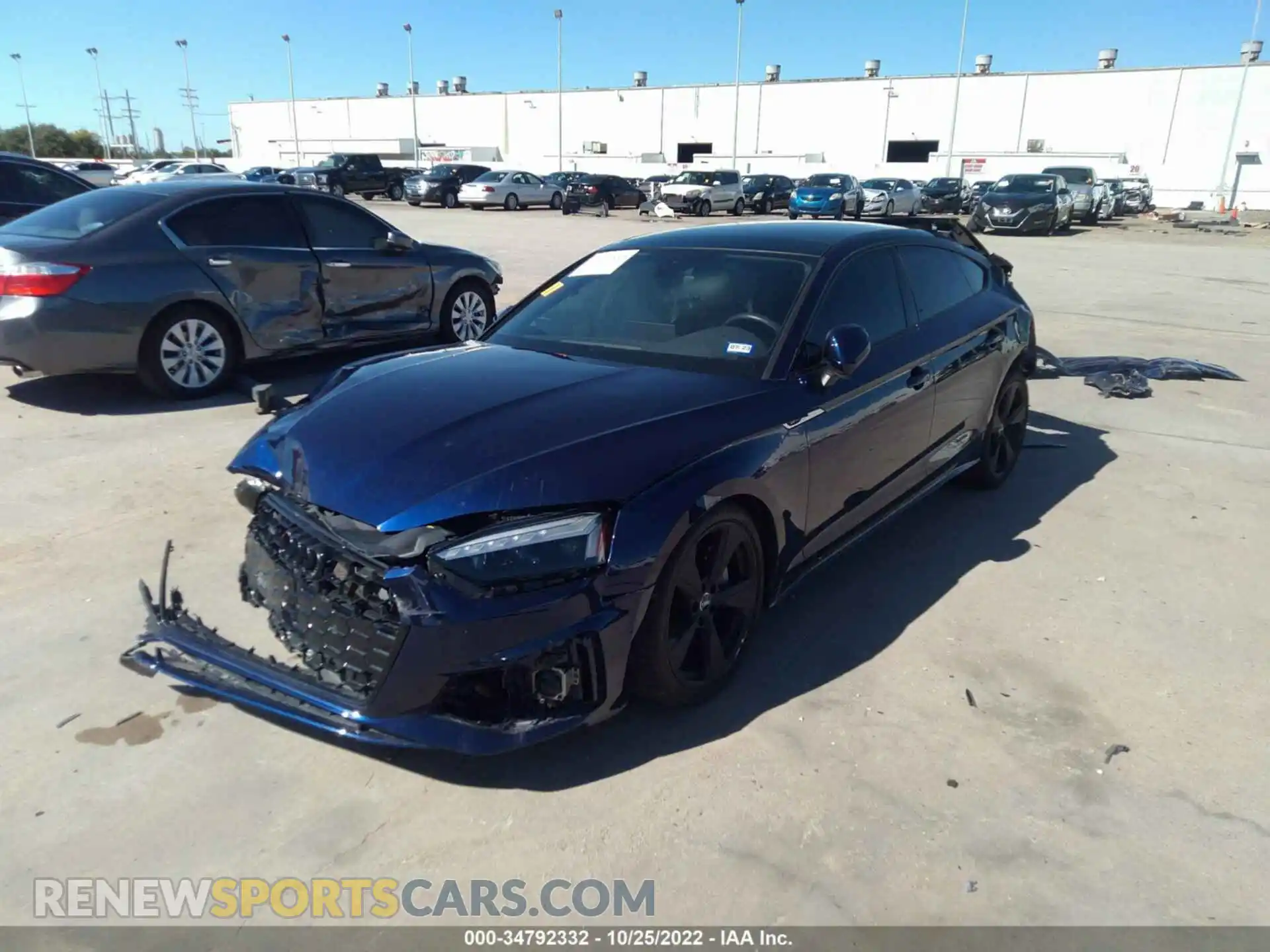 2 fotografías del automóvil dañado WAUFACF51MA054142 AUDI A5 SPORTBACK 2021