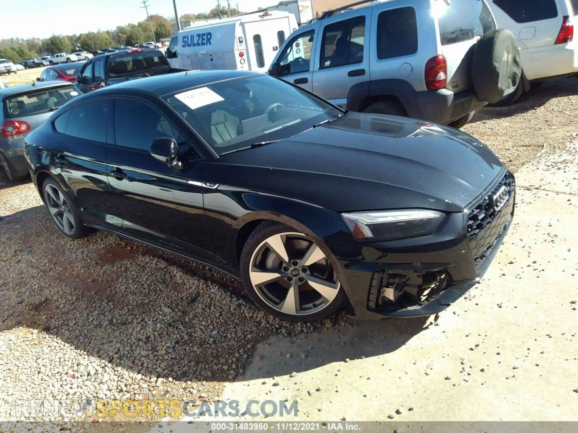 1 fotografías del automóvil dañado WAUFACF55MA004103 AUDI A5 SPORTBACK 2021
