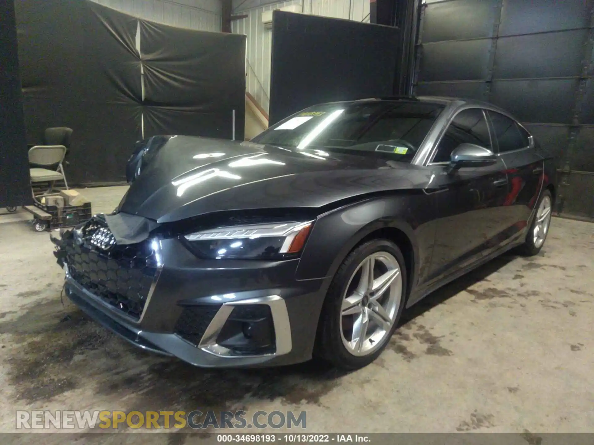 2 fotografías del automóvil dañado WAUFACF56MA042181 AUDI A5 SPORTBACK 2021