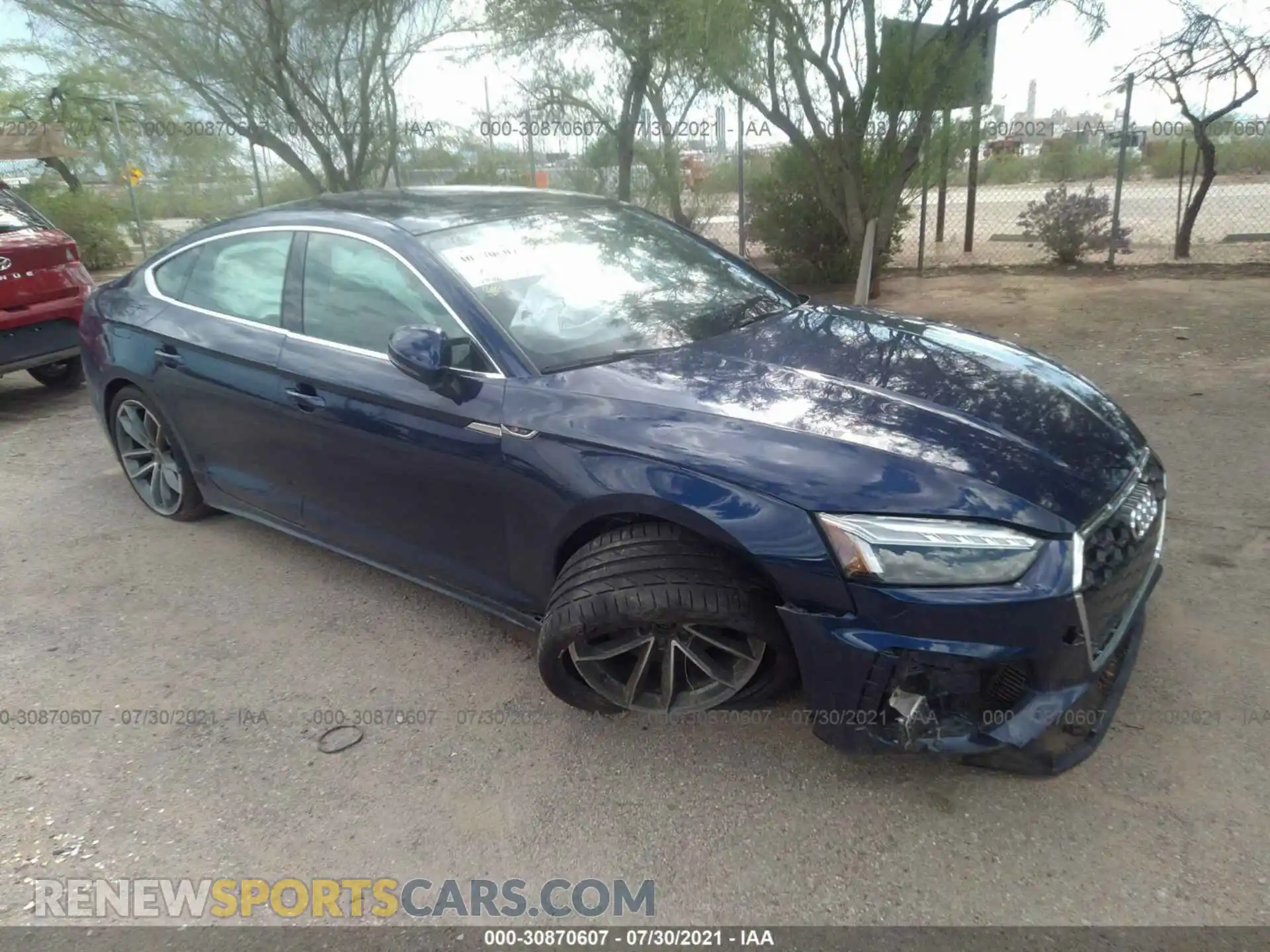 1 Photograph of a damaged car WAUFACF57MA030654 AUDI A5 SPORTBACK 2021