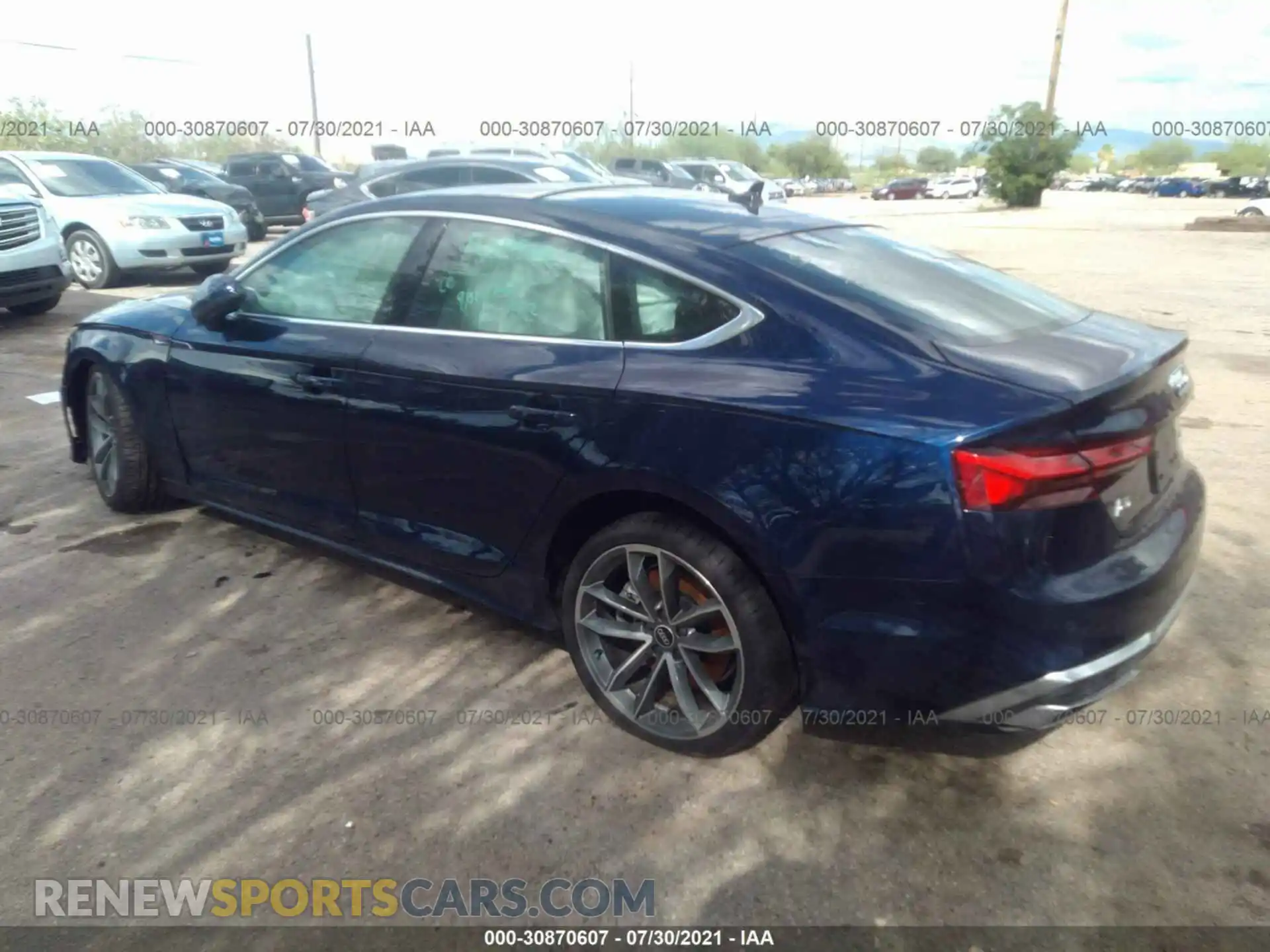 3 Photograph of a damaged car WAUFACF57MA030654 AUDI A5 SPORTBACK 2021