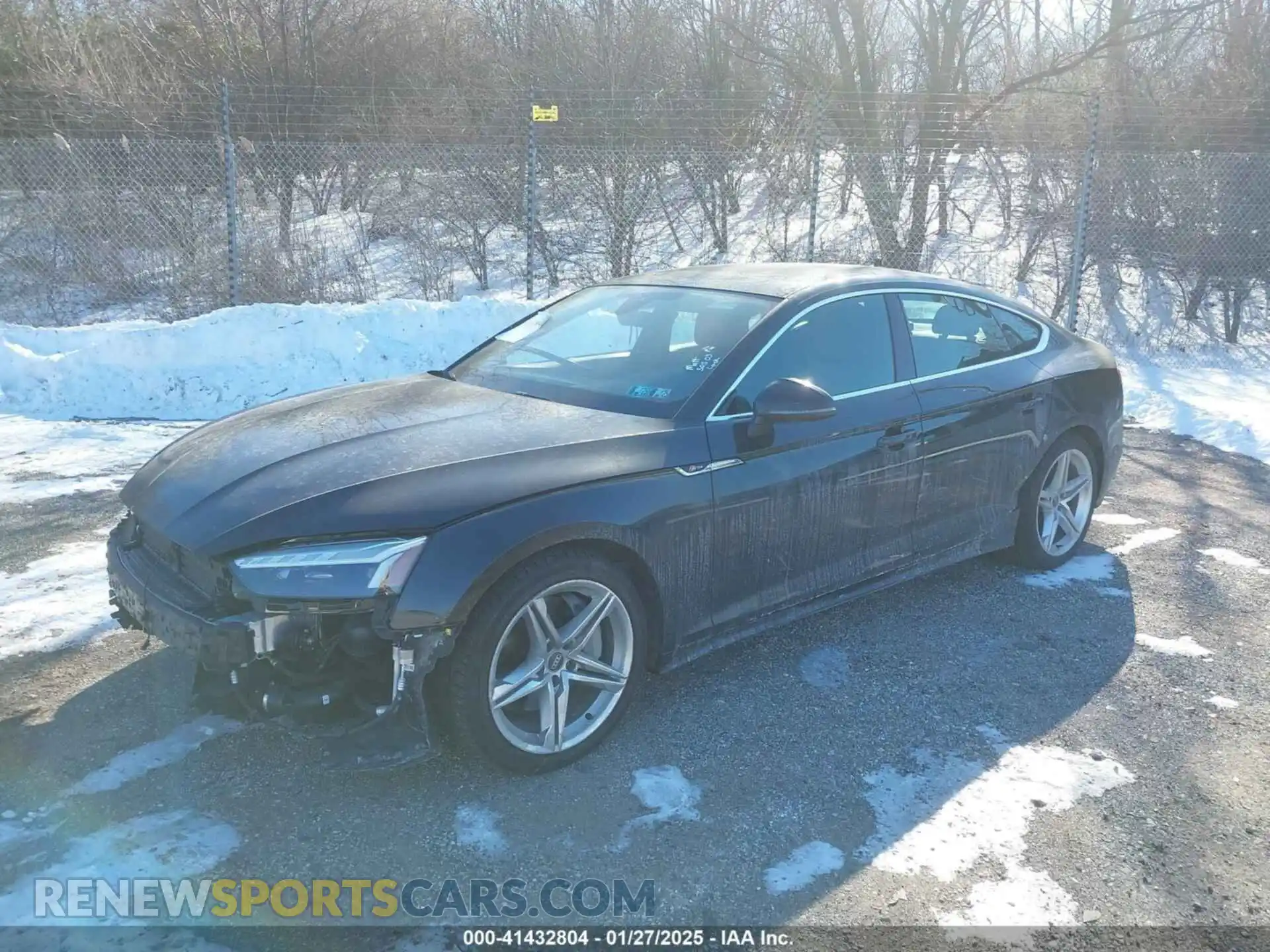 2 fotografías del automóvil dañado WAUFACF5XMA040742 AUDI A5 SPORTBACK 2021