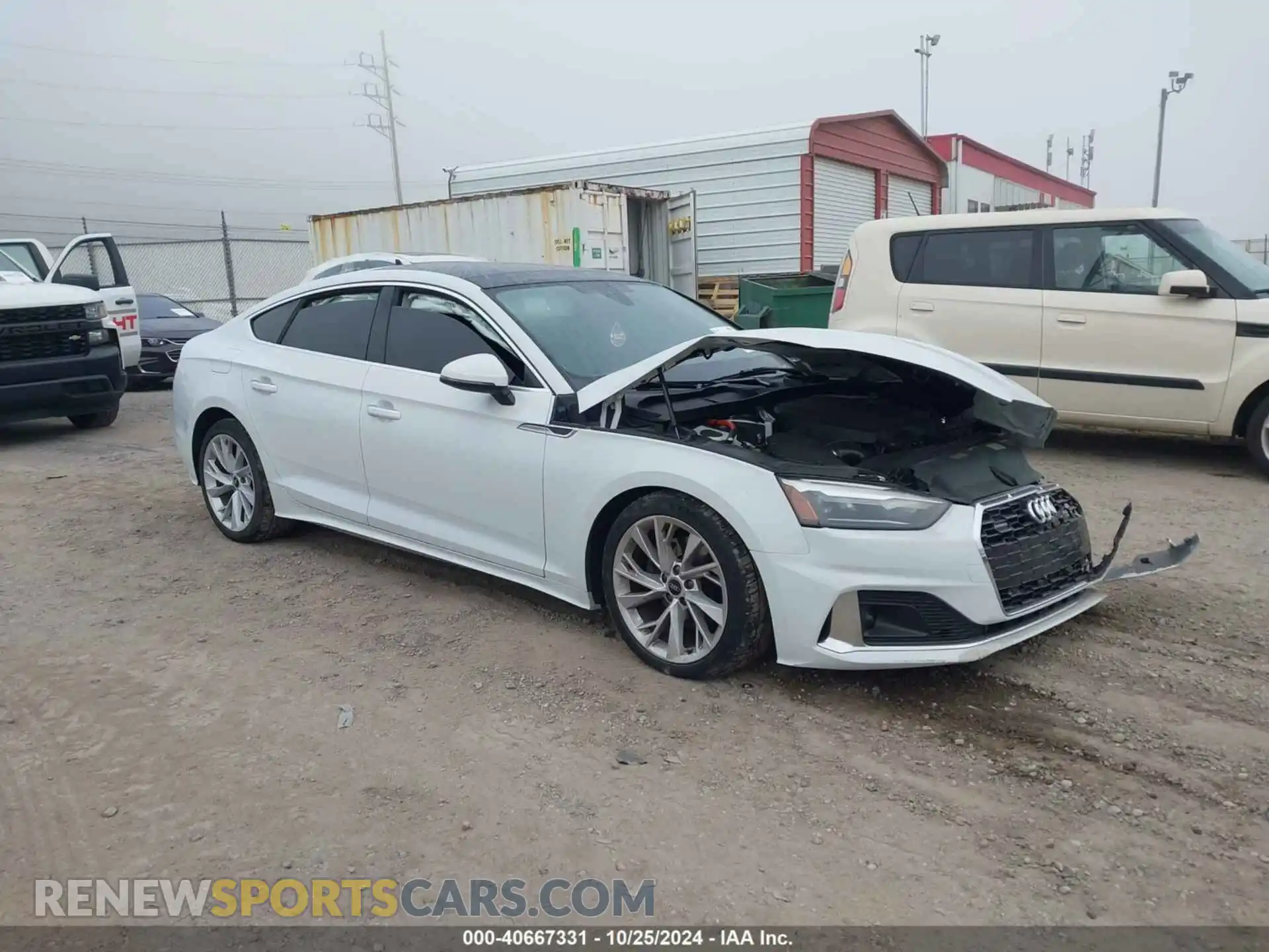 1 Фотография поврежденного автомобиля WAUABDF51NA015694 AUDI A5 SPORTBACK 2022