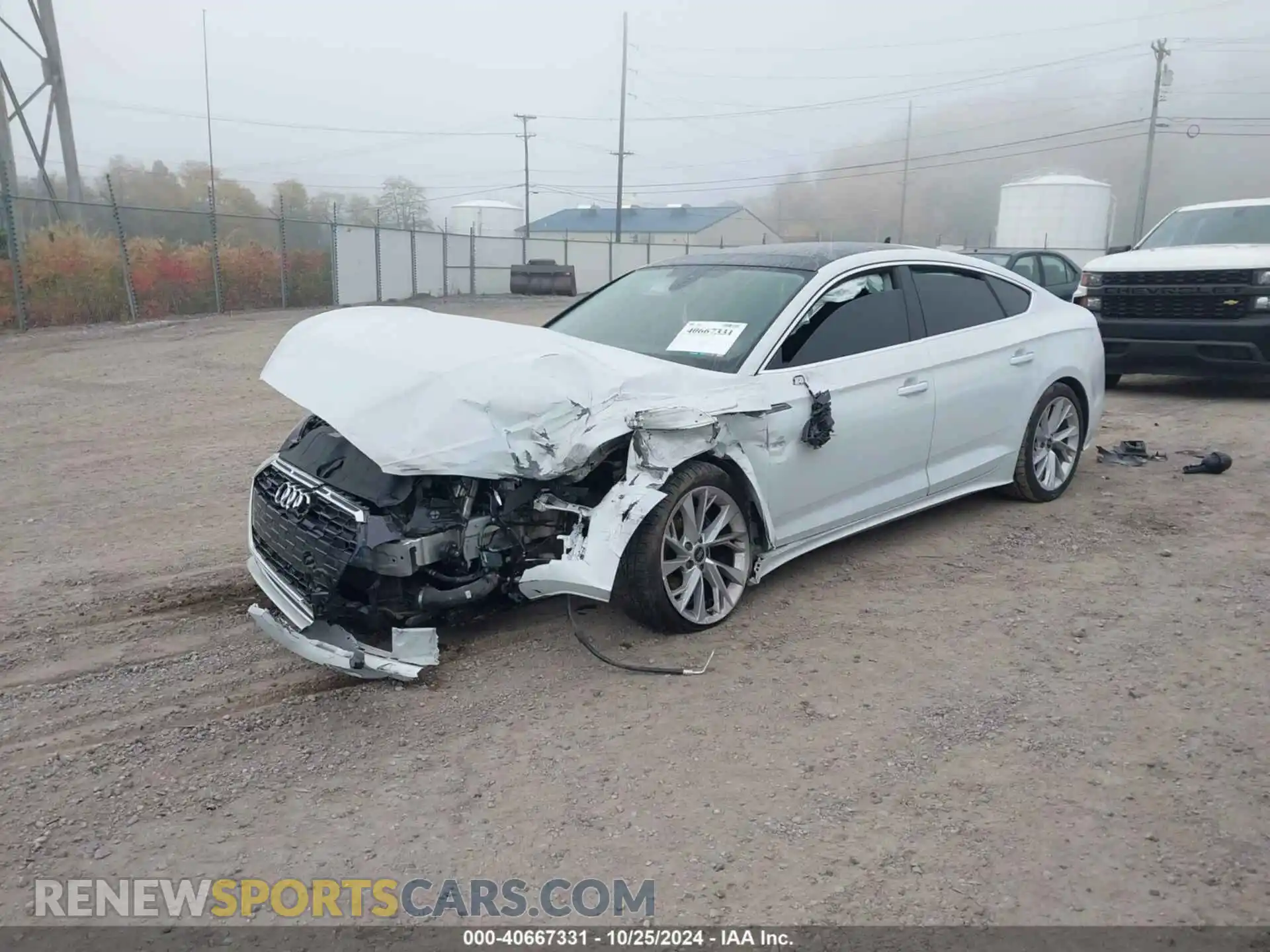 2 Фотография поврежденного автомобиля WAUABDF51NA015694 AUDI A5 SPORTBACK 2022