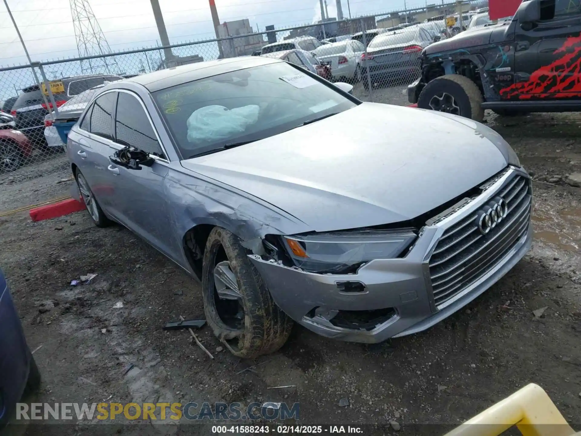 1 Photograph of a damaged car WAUD8AF26KN131977 AUDI A6 2019