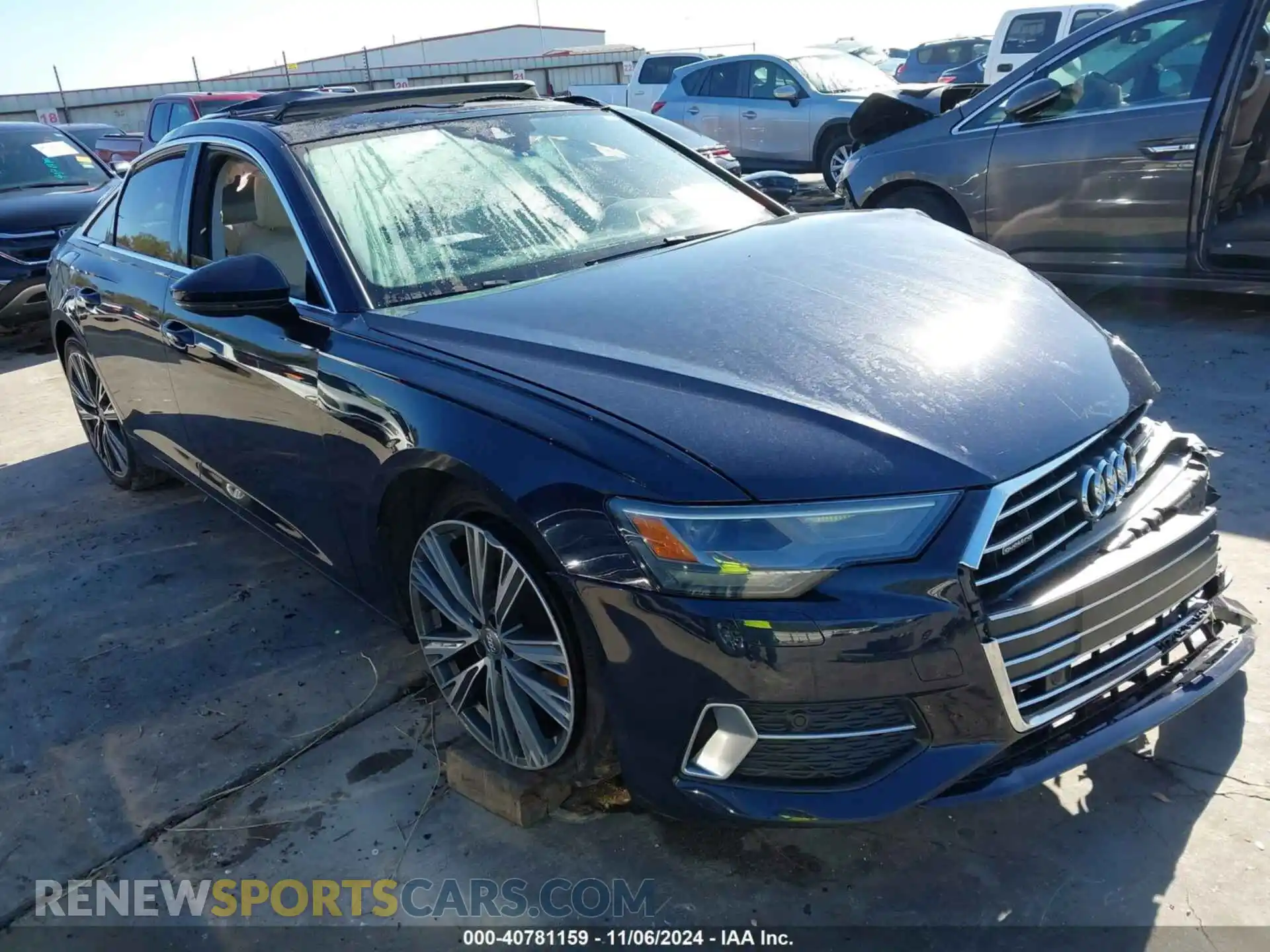 1 Photograph of a damaged car WAUD8AF28KN124609 AUDI A6 2019