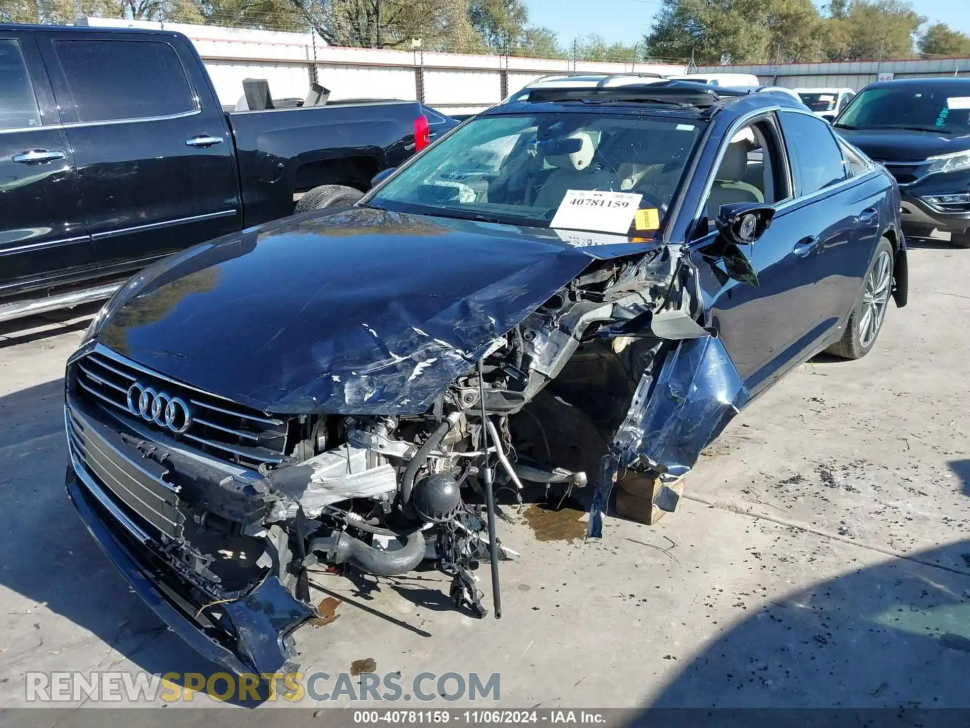 2 Photograph of a damaged car WAUD8AF28KN124609 AUDI A6 2019