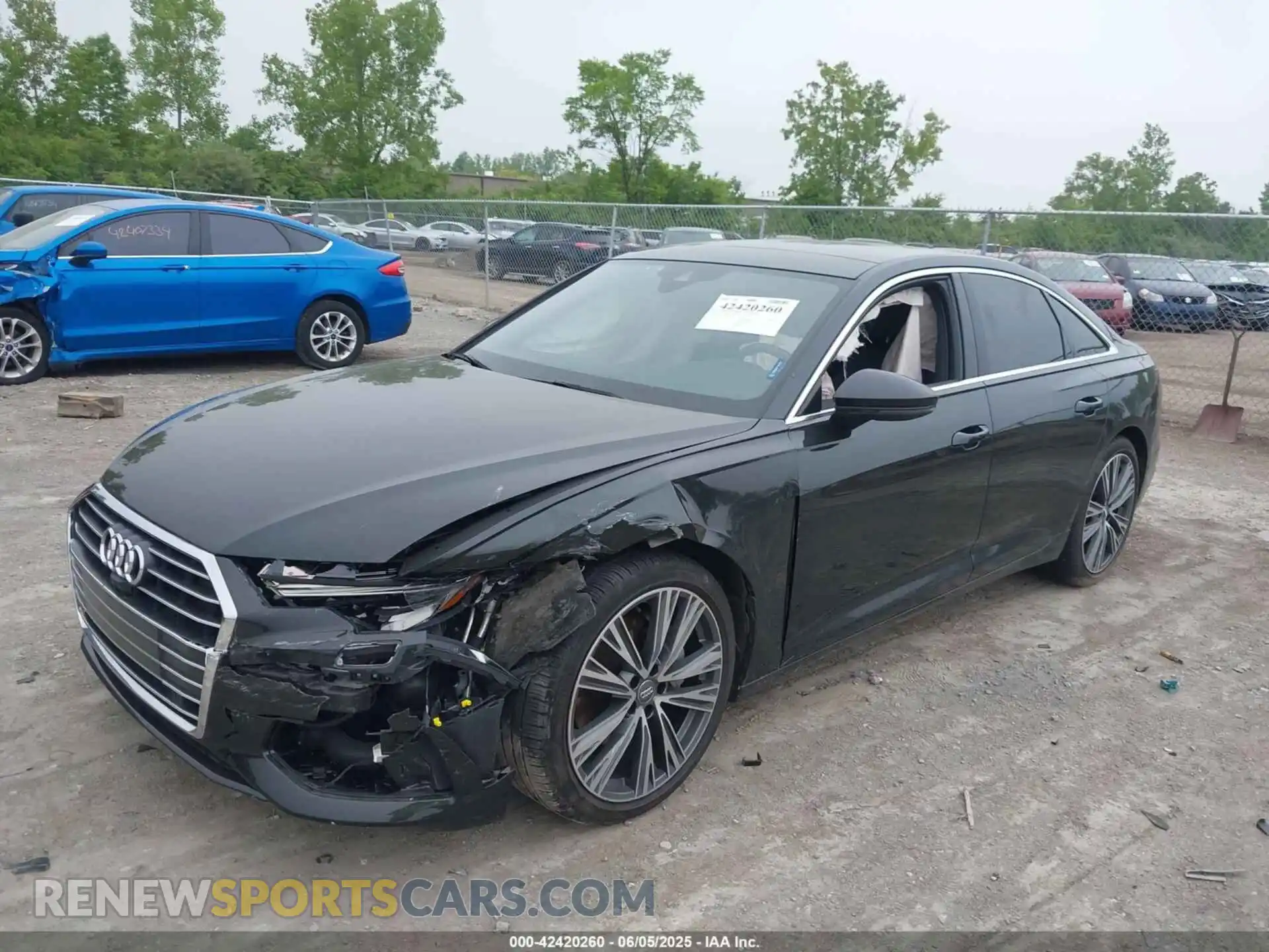 2 Photograph of a damaged car WAUE8AF27KN120183 AUDI A6 2019
