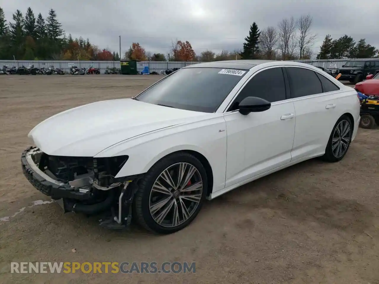 1 Photograph of a damaged car WAUK2AF23KN083816 AUDI A6 2019