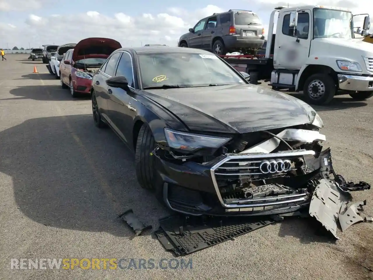 1 Photograph of a damaged car WAUK2AF24KN034012 AUDI A6 2019