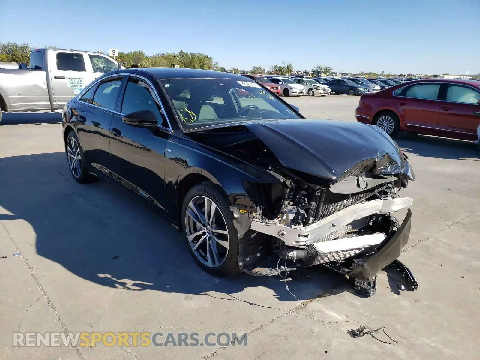 1 Photograph of a damaged car WAUK2AF24KN098972 AUDI A6 2019