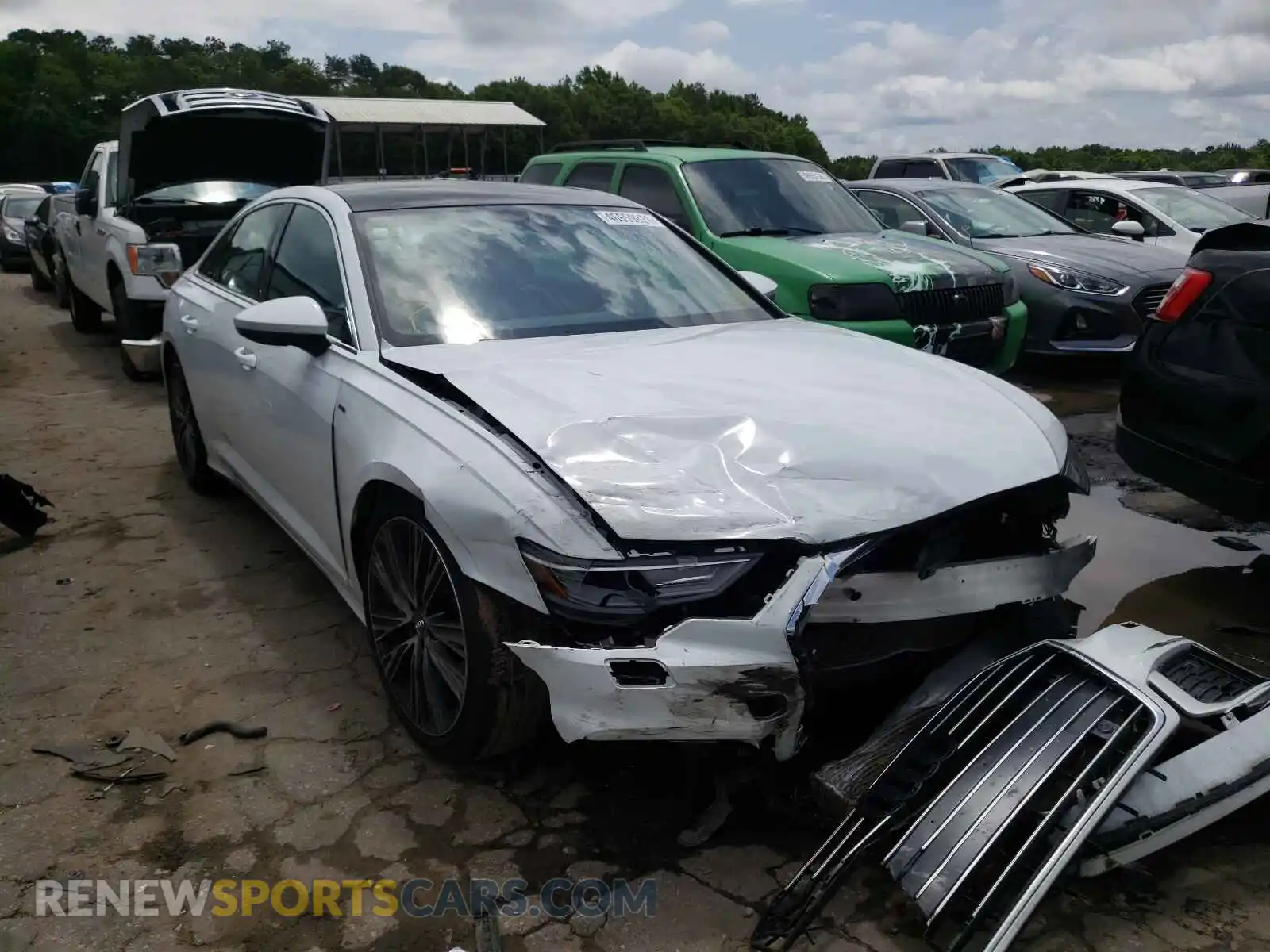 1 Photograph of a damaged car WAUK2AF26KN082787 AUDI A6 2019