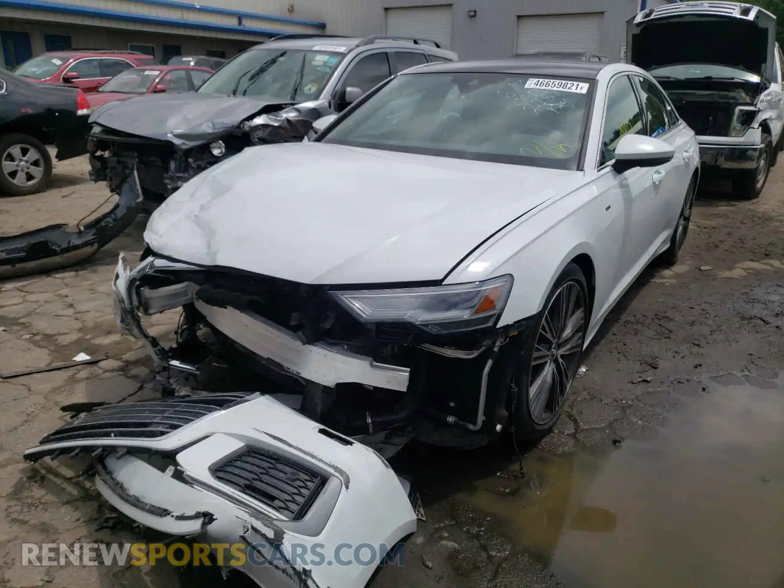 2 Photograph of a damaged car WAUK2AF26KN082787 AUDI A6 2019