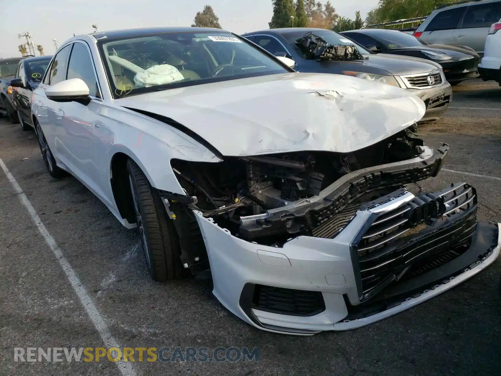 1 Photograph of a damaged car WAUL2AF20KN022587 AUDI A6 2019