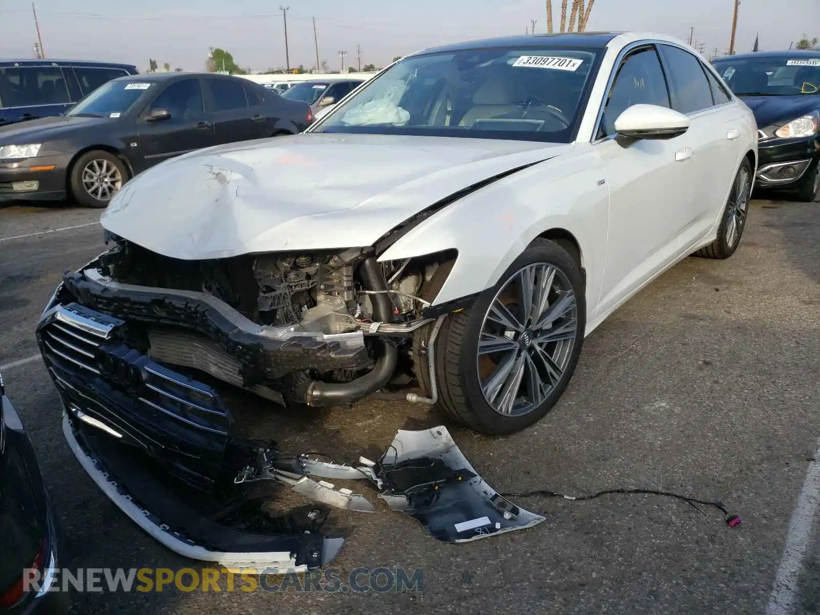 2 Photograph of a damaged car WAUL2AF20KN022587 AUDI A6 2019
