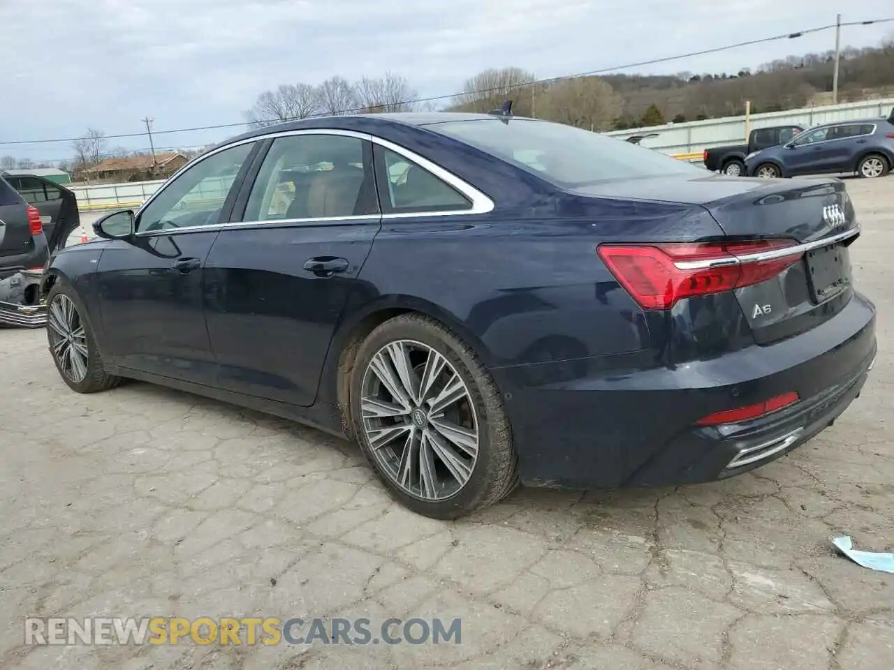 2 fotografías del automóvil dañado WAUL2AF20KN061597 AUDI A6 2019