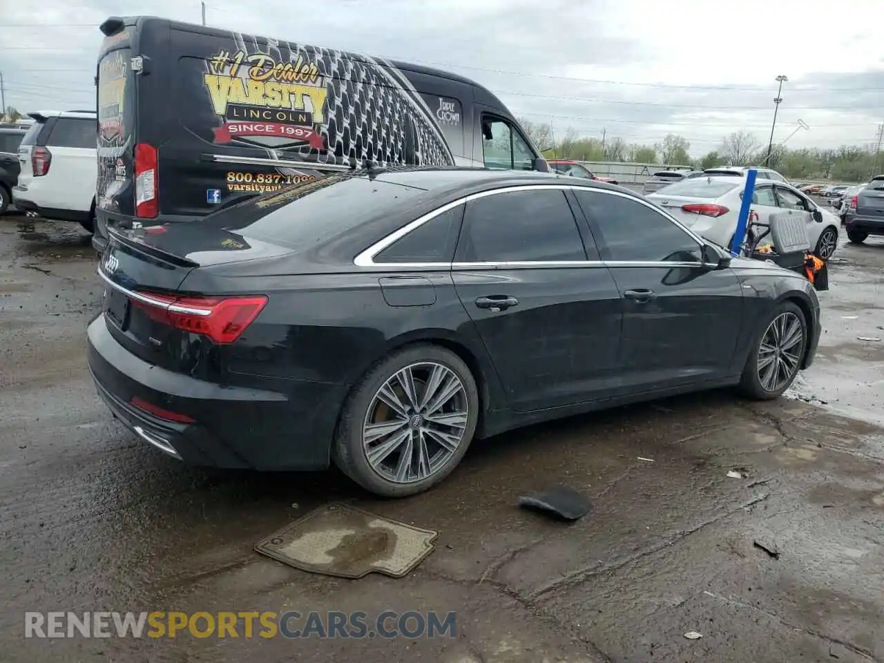 3 fotografías del automóvil dañado WAUL2AF20KN110314 AUDI A6 2019