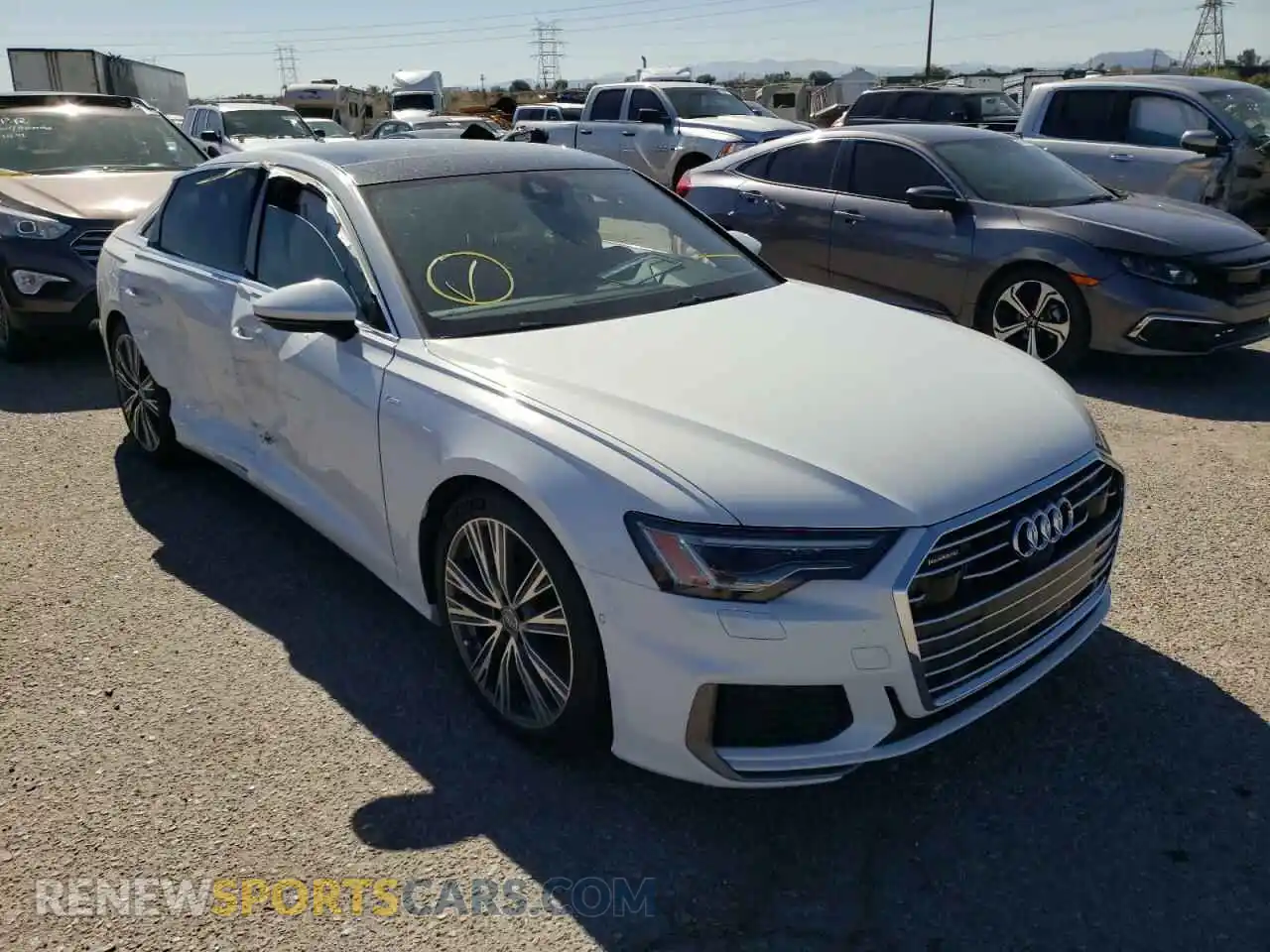 1 Photograph of a damaged car WAUL2AF21KN026602 AUDI A6 2019