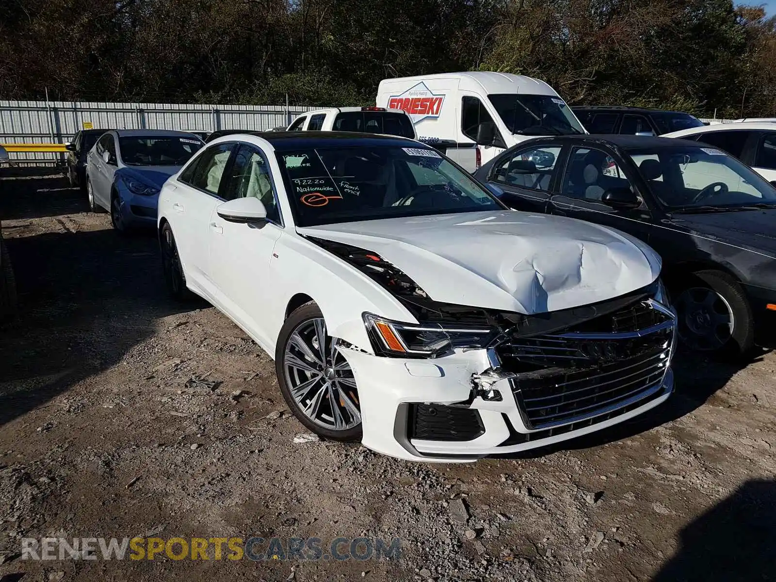1 Photograph of a damaged car WAUL2AF22KN072844 AUDI A6 2019