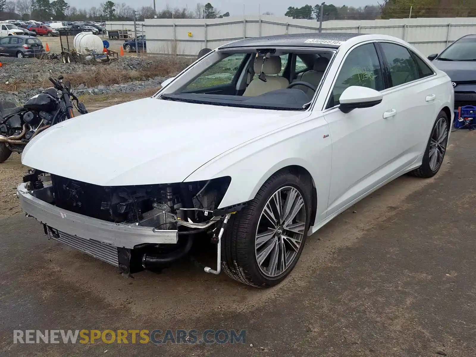 2 Photograph of a damaged car WAUL2AF23KN087465 AUDI A6 2019