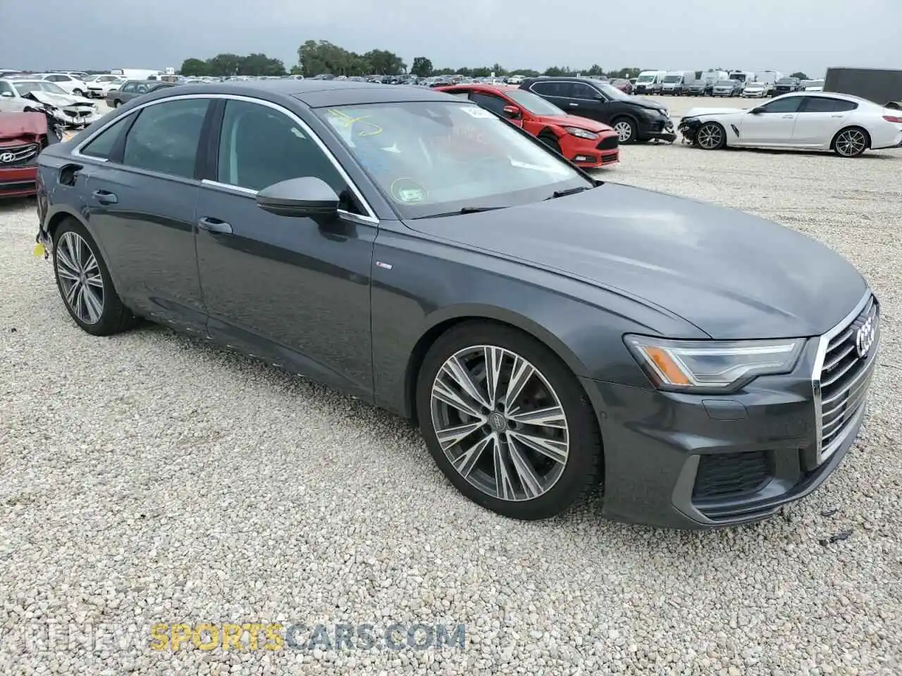 1 Photograph of a damaged car WAUL2AF24KN024357 AUDI A6 2019