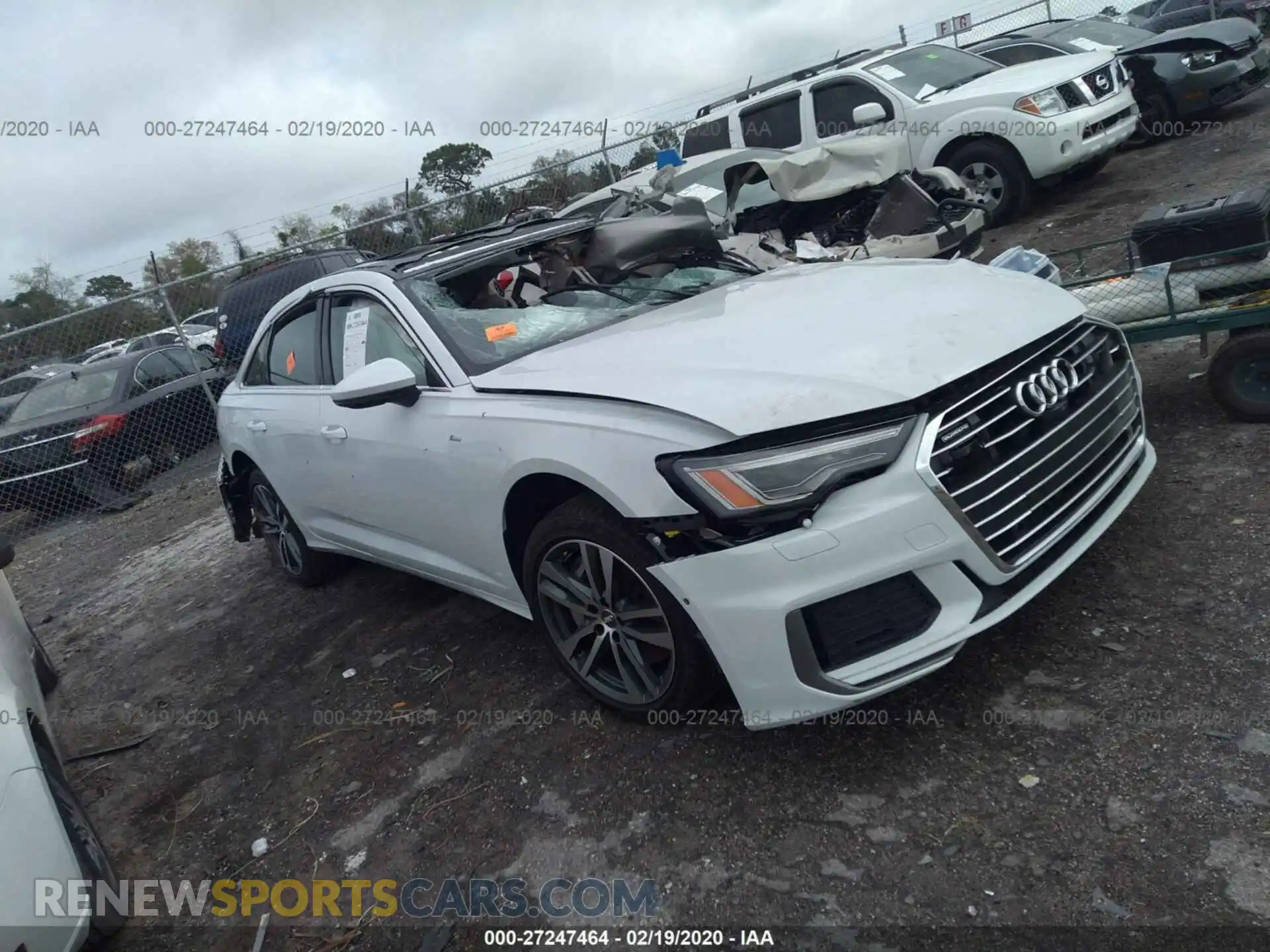 1 Photograph of a damaged car WAUL2AF24KN061036 AUDI A6 2019