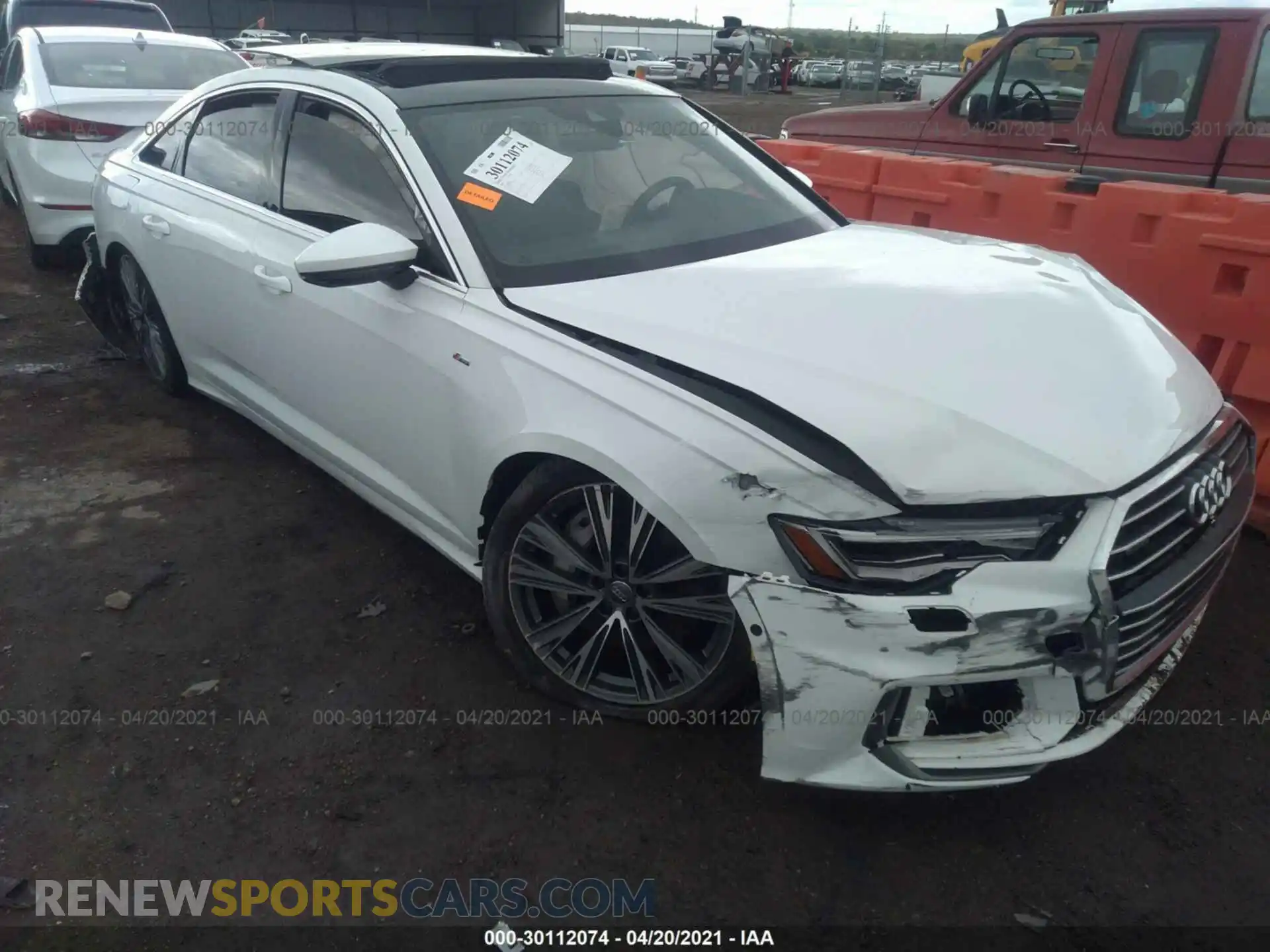 1 Photograph of a damaged car WAUL2AF25KN105853 AUDI A6 2019