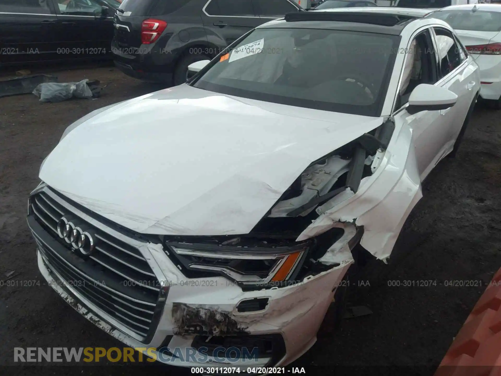 2 Photograph of a damaged car WAUL2AF25KN105853 AUDI A6 2019