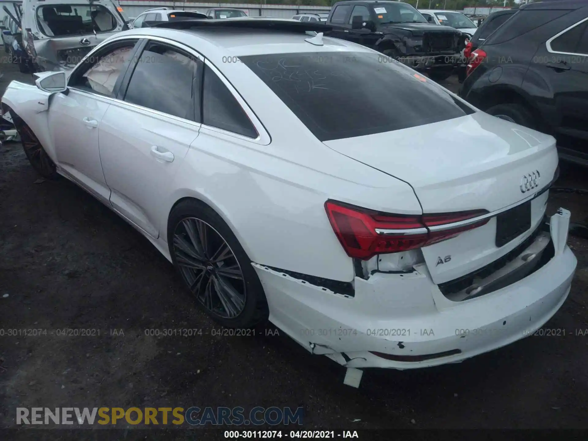3 Photograph of a damaged car WAUL2AF25KN105853 AUDI A6 2019