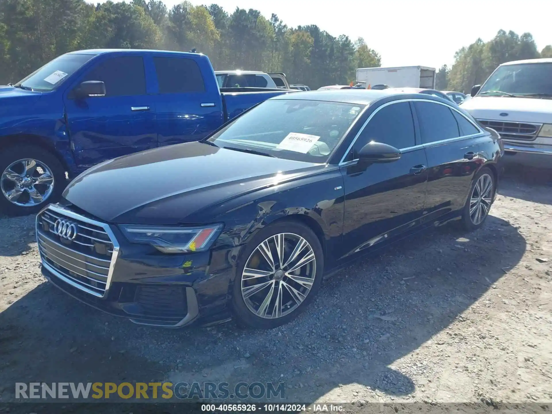 2 fotografías del automóvil dañado WAUL2AF26KN094197 AUDI A6 2019
