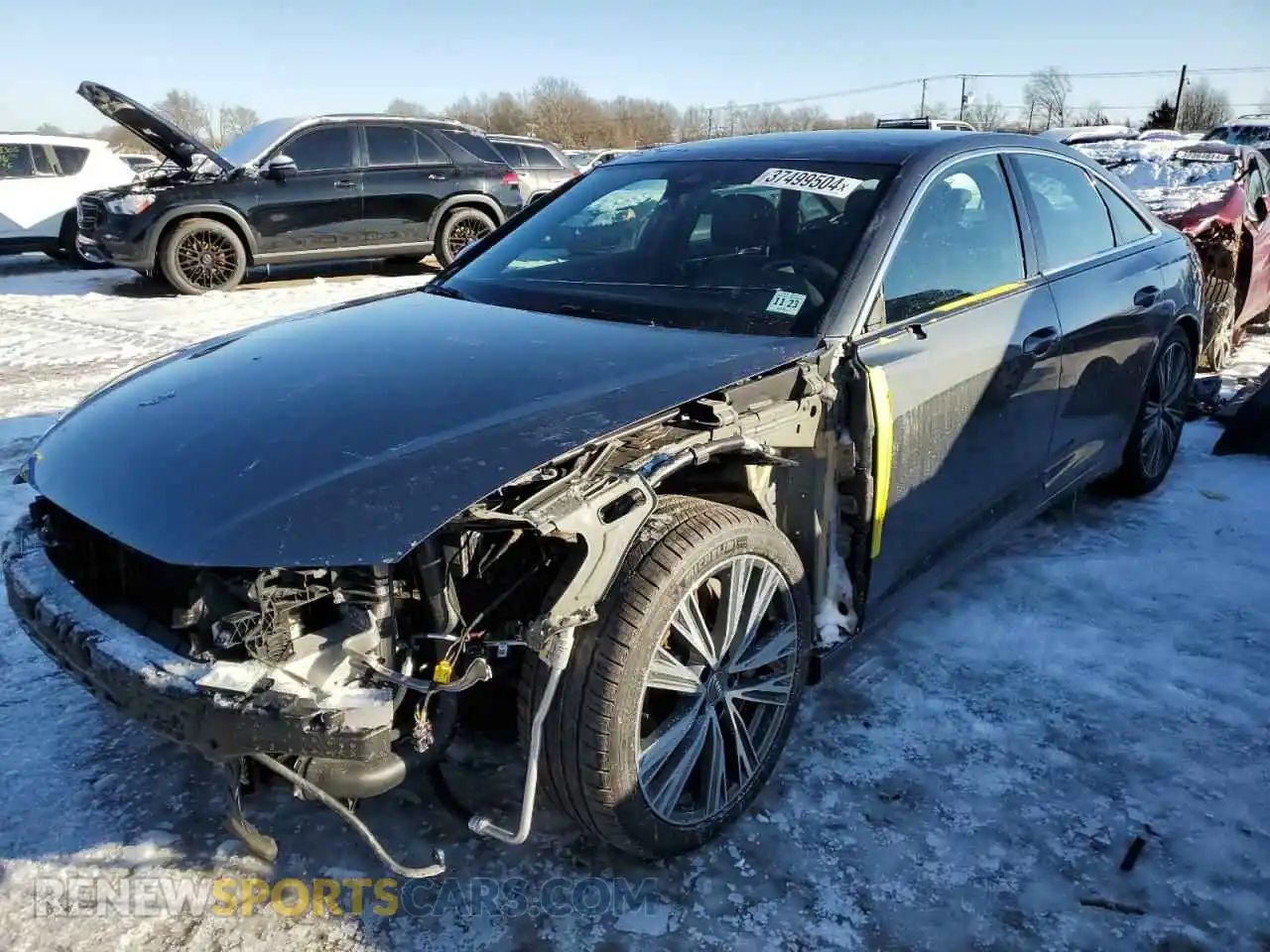 1 Photograph of a damaged car WAUL2AF27KN024241 AUDI A6 2019