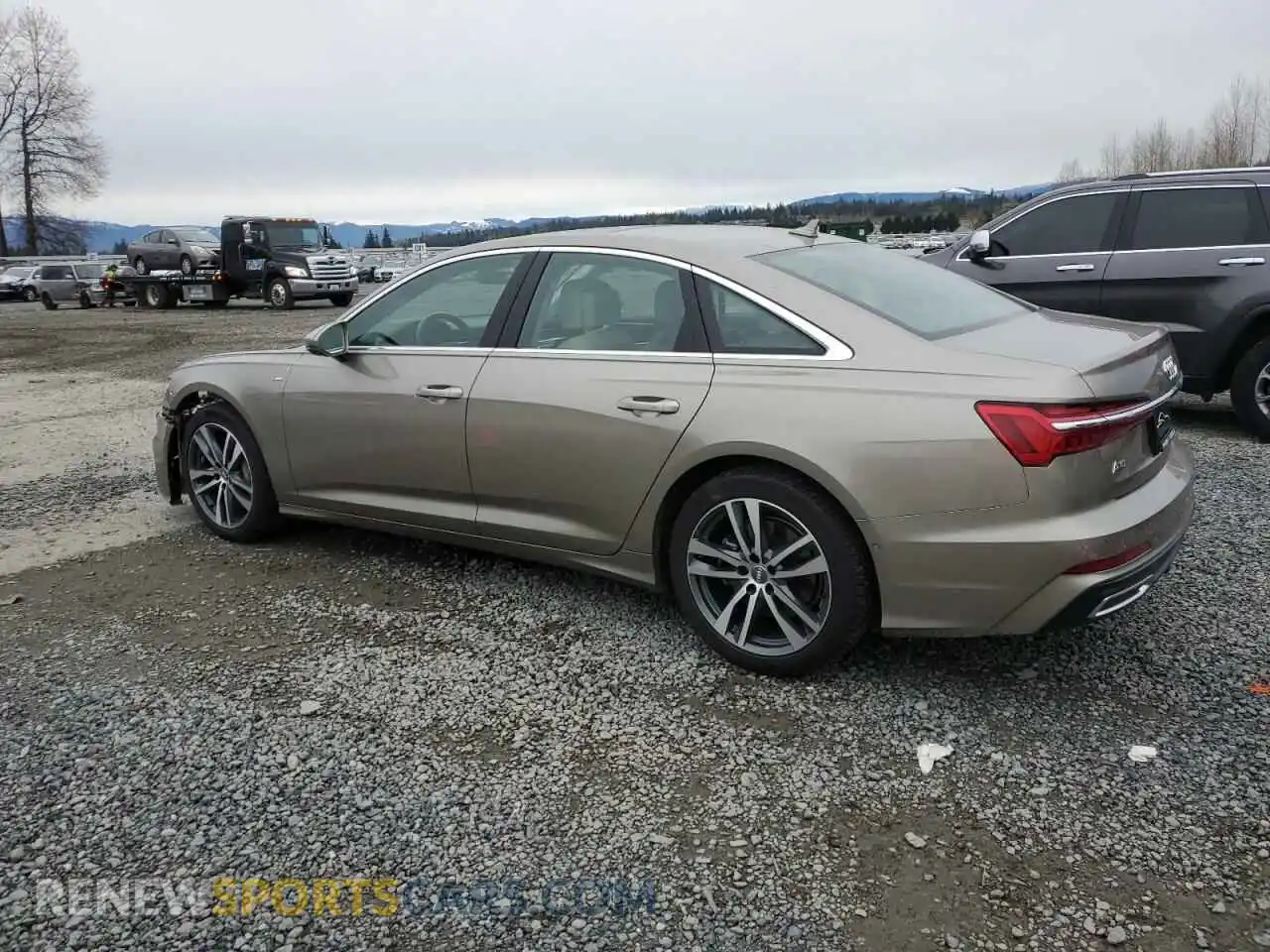 2 Photograph of a damaged car WAUL2AF28KN063646 AUDI A6 2019