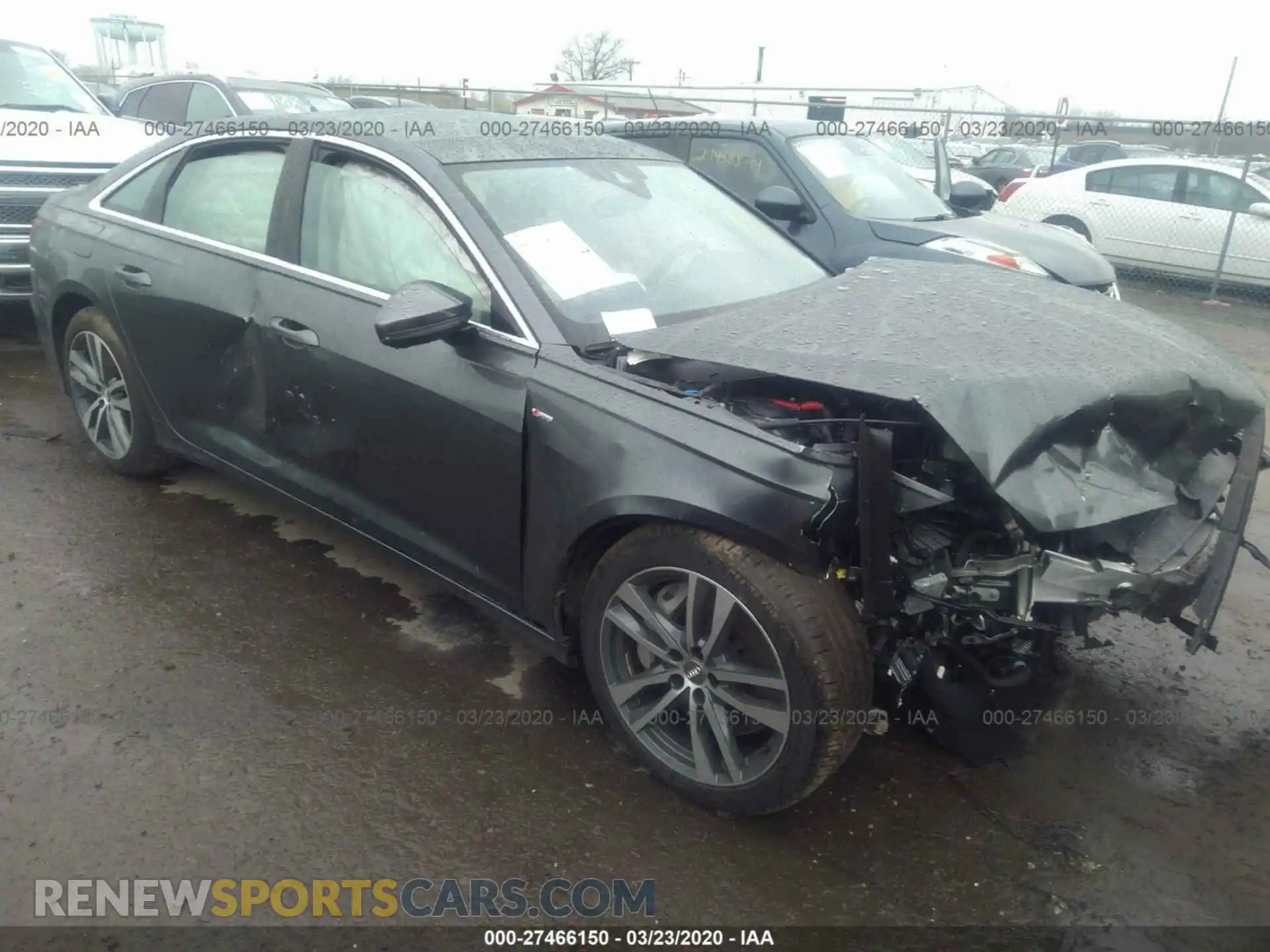 1 Photograph of a damaged car WAUL2AF28KN104986 AUDI A6 2019