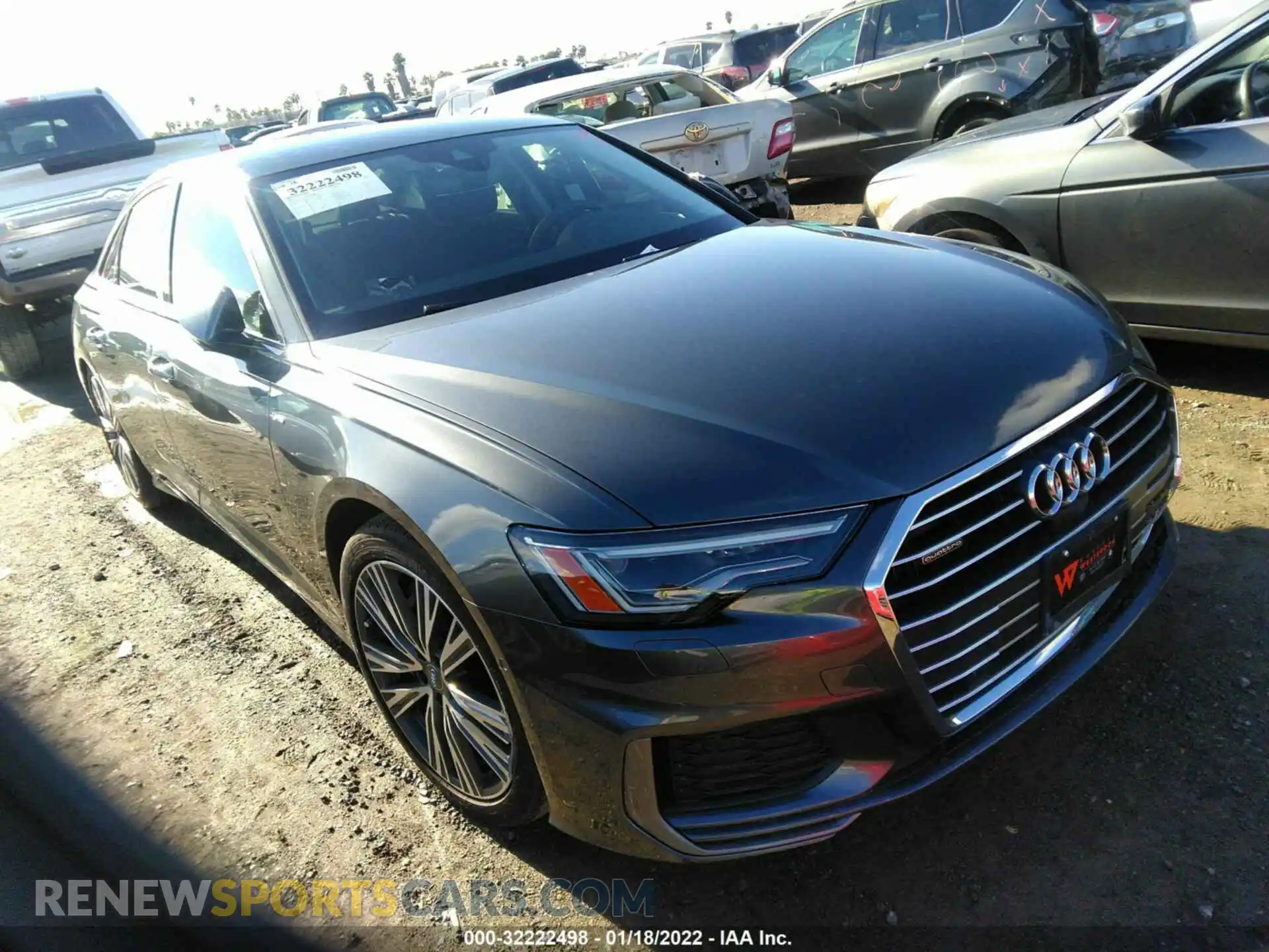 1 Photograph of a damaged car WAUL2BF20KN054722 AUDI A6 2019