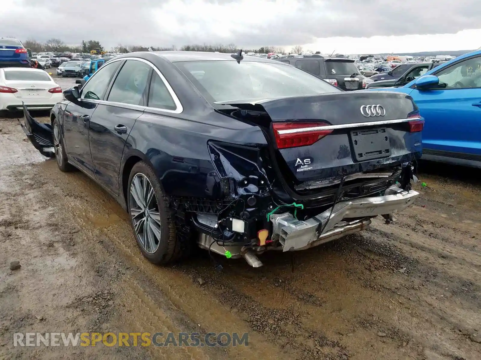 3 Photograph of a damaged car WAUM2AF20KN114013 AUDI A6 2019