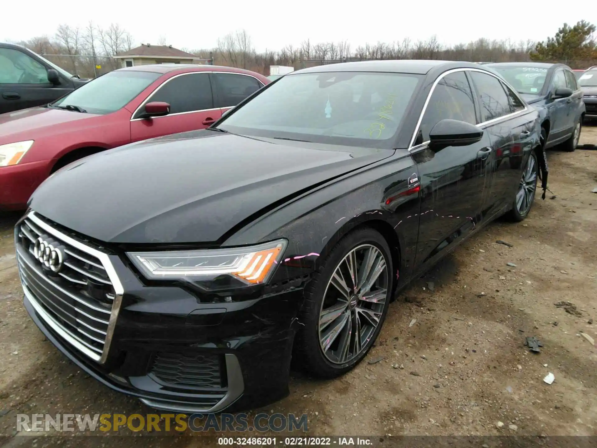2 Photograph of a damaged car WAUM2AF22KN100338 AUDI A6 2019