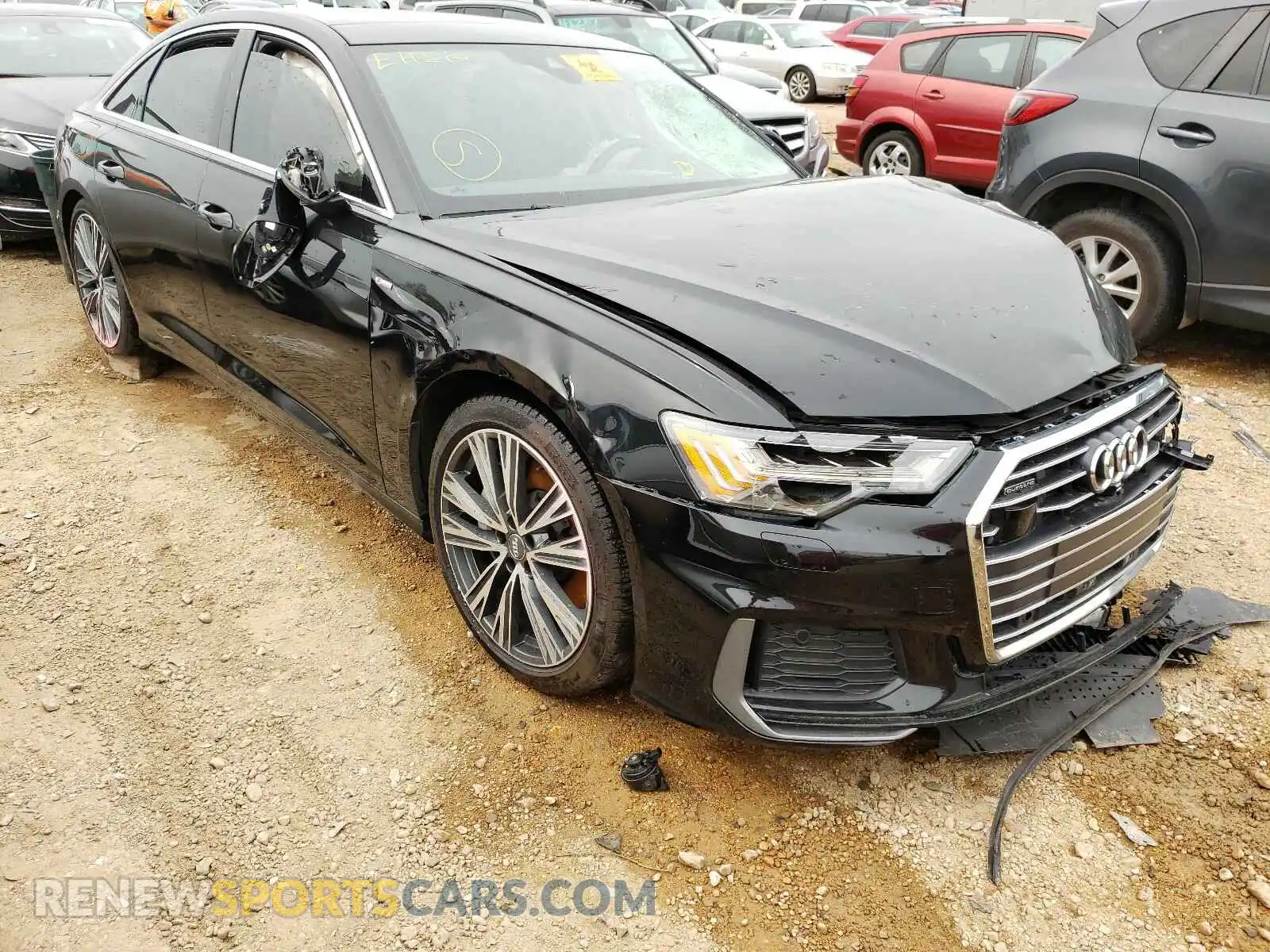 1 Photograph of a damaged car WAUM2AF23KN091455 AUDI A6 2019