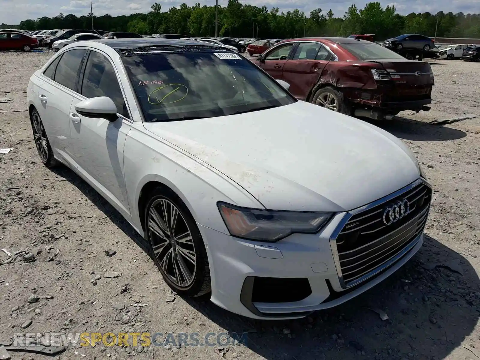 1 Photograph of a damaged car WAUM2AF25KN075094 AUDI A6 2019