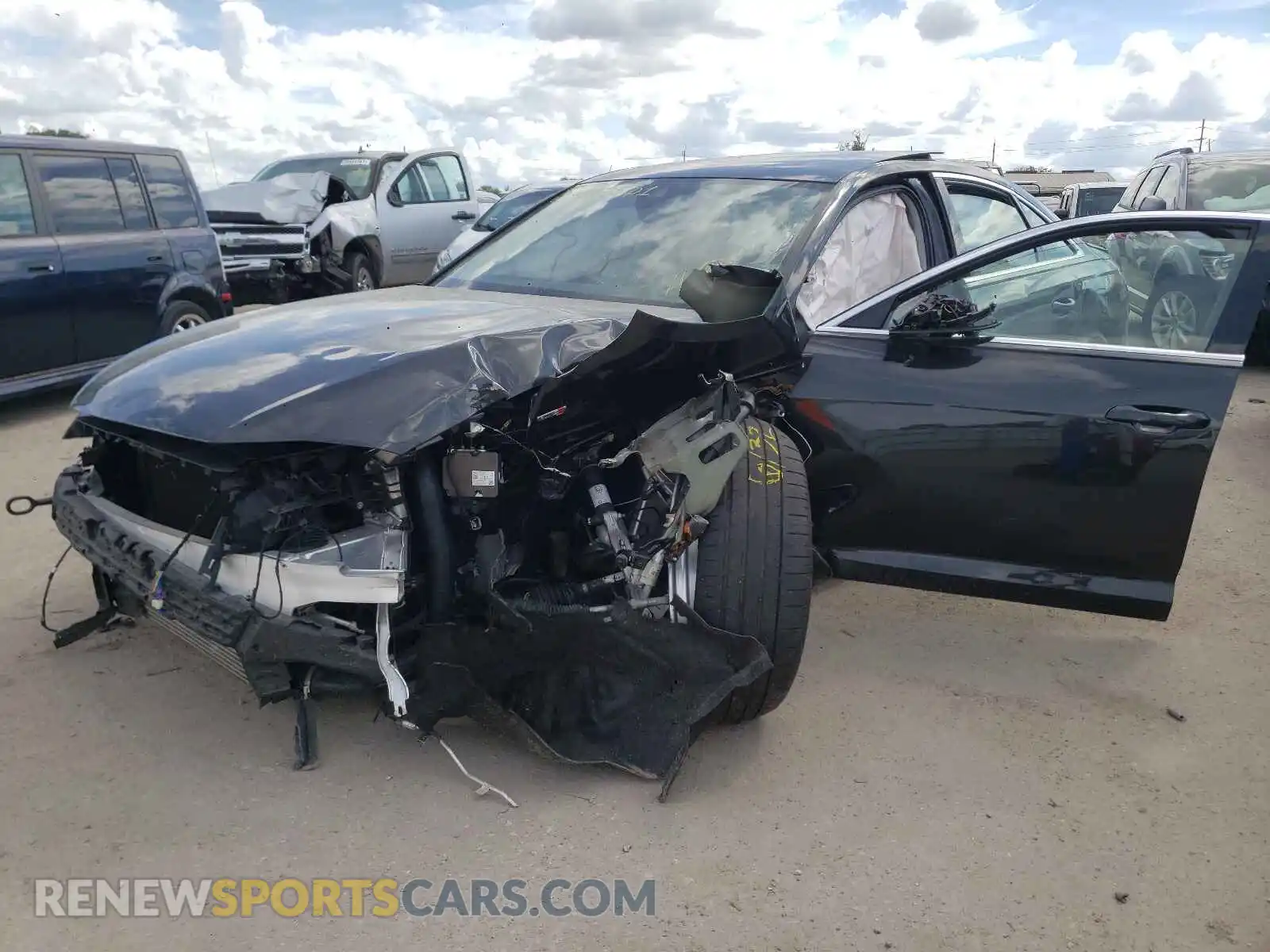 2 Photograph of a damaged car WAUM2AF28KN038430 AUDI A6 2019