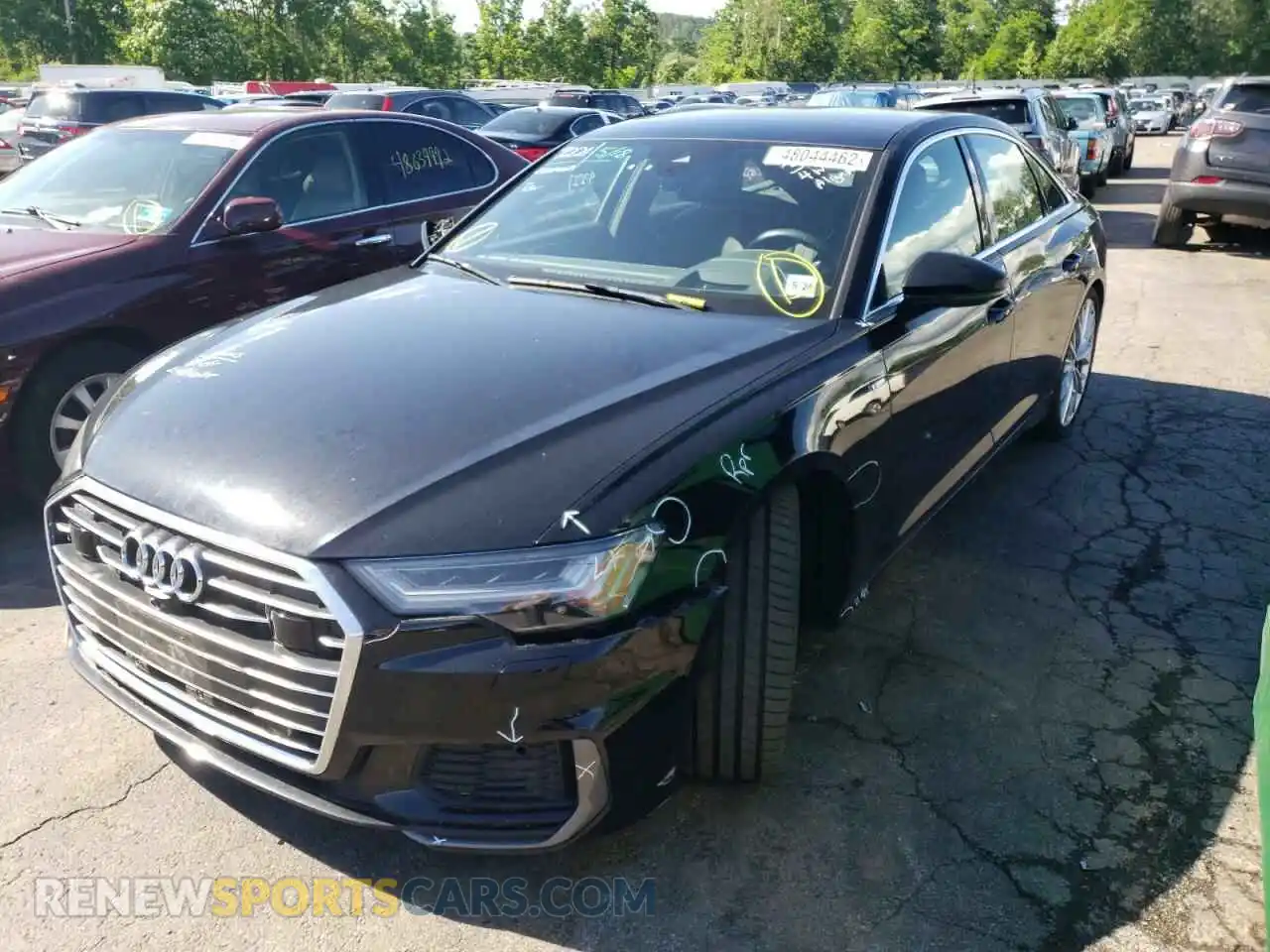 2 Photograph of a damaged car WAUM2AF29KN021510 AUDI A6 2019