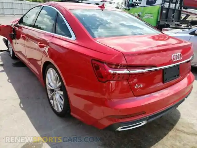 3 Photograph of a damaged car WAUM2BF27KN074518 AUDI A6 2019